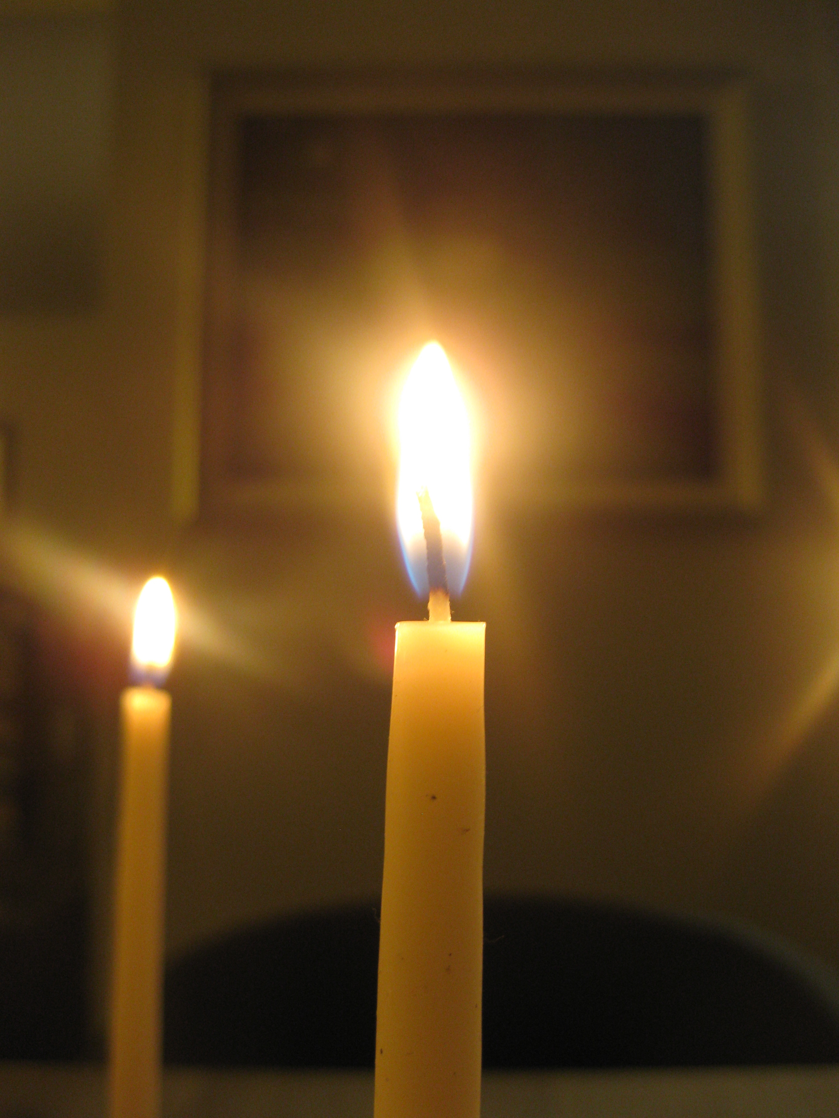 Burning candles photo