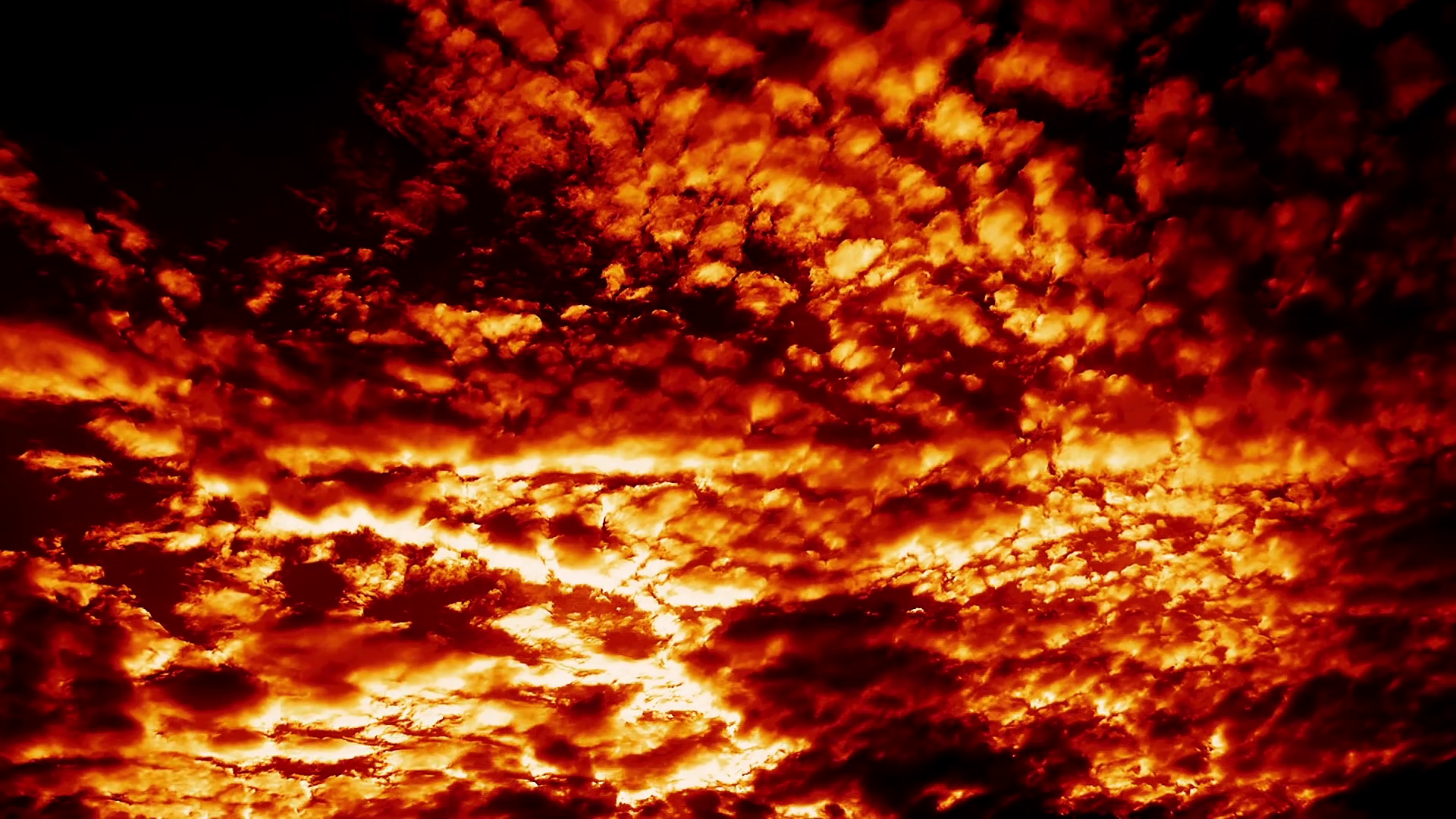 Burning Fire Hell Clouds Epic Cinematic Time Lapse Stock Video ...
