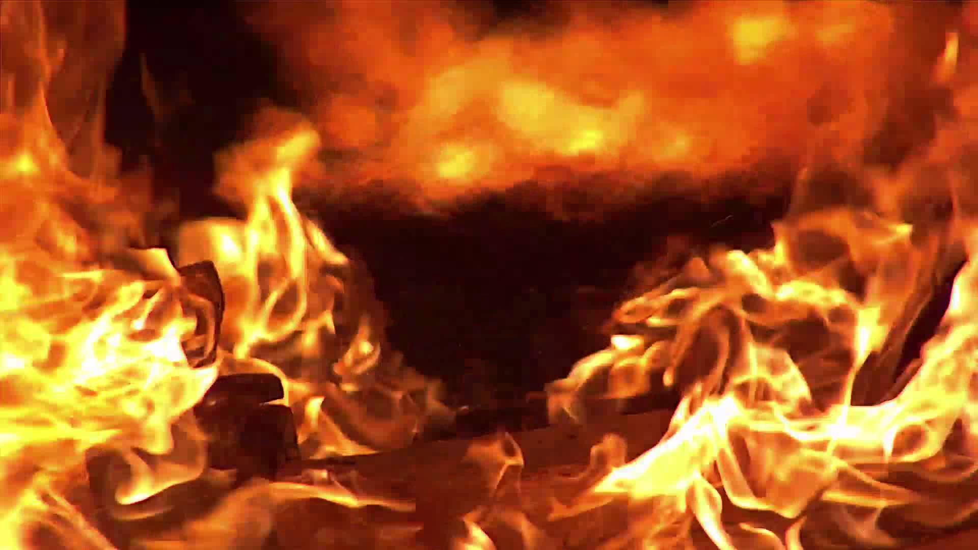 Fire Burning - Free HD Stock Footage - YouTube