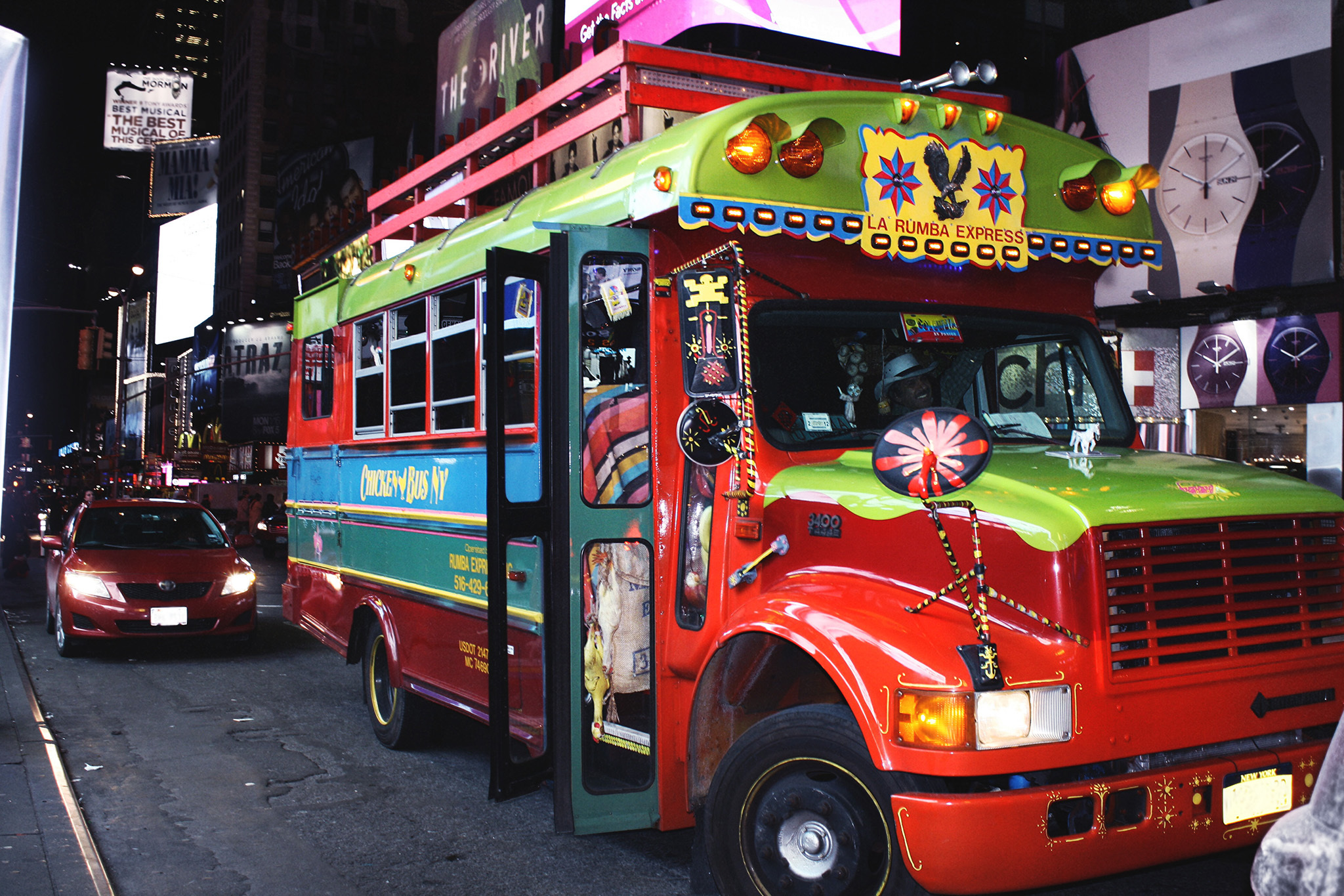 Find a party bus in NYC with TVs, hammocks or BYOB