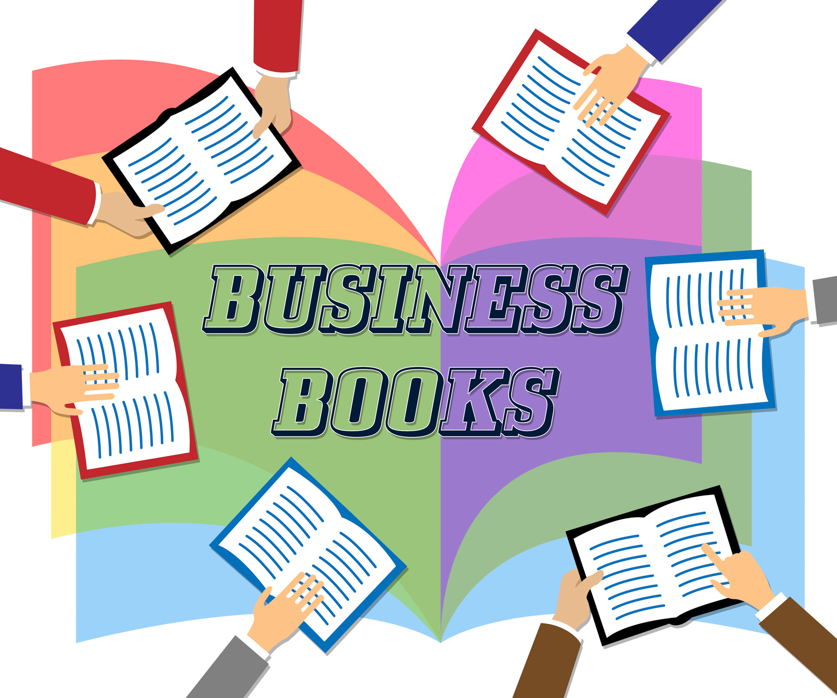 Business books means commerce education and information photo