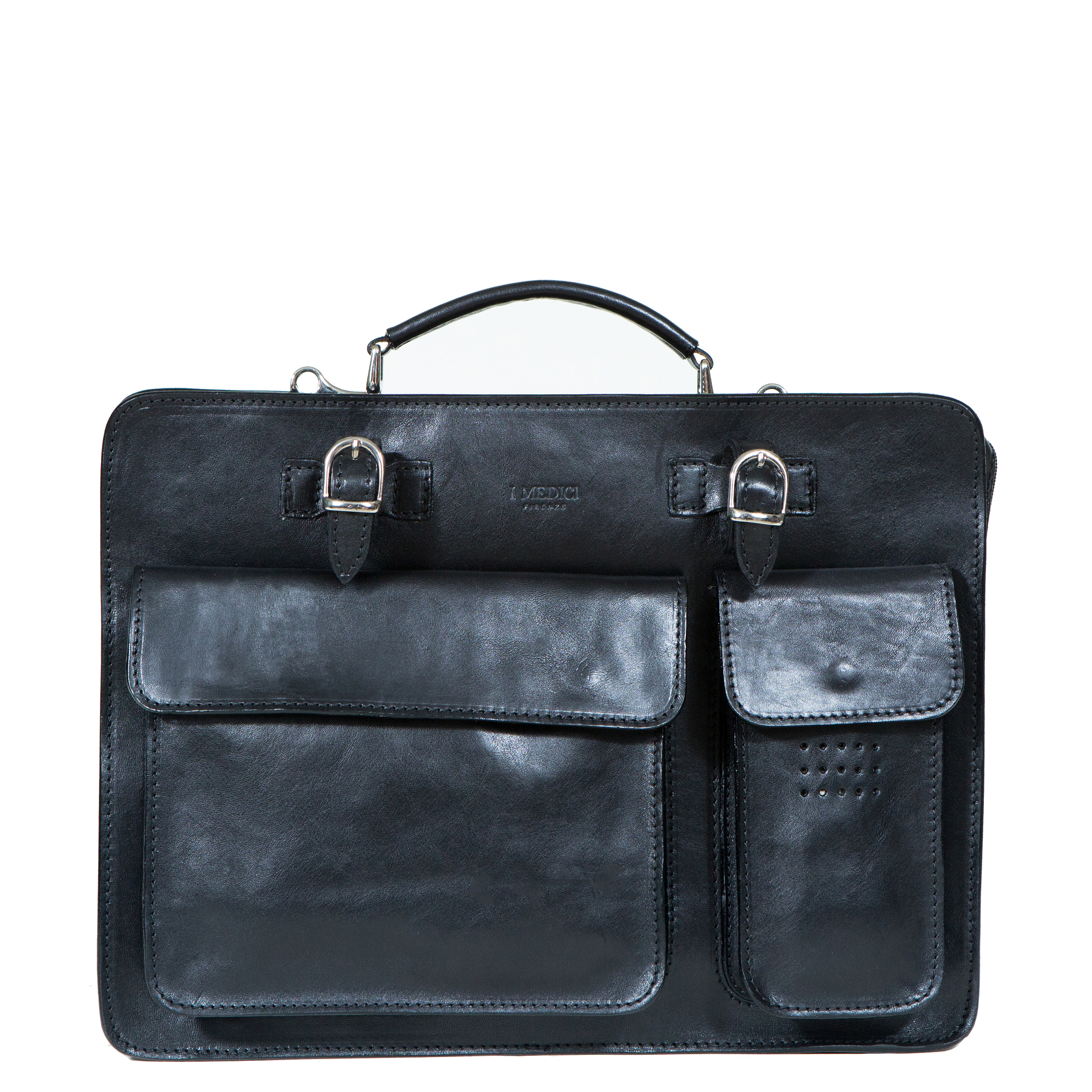 I Medici Florentine Italian Leather Briefcase Business Bag Im4700 ...