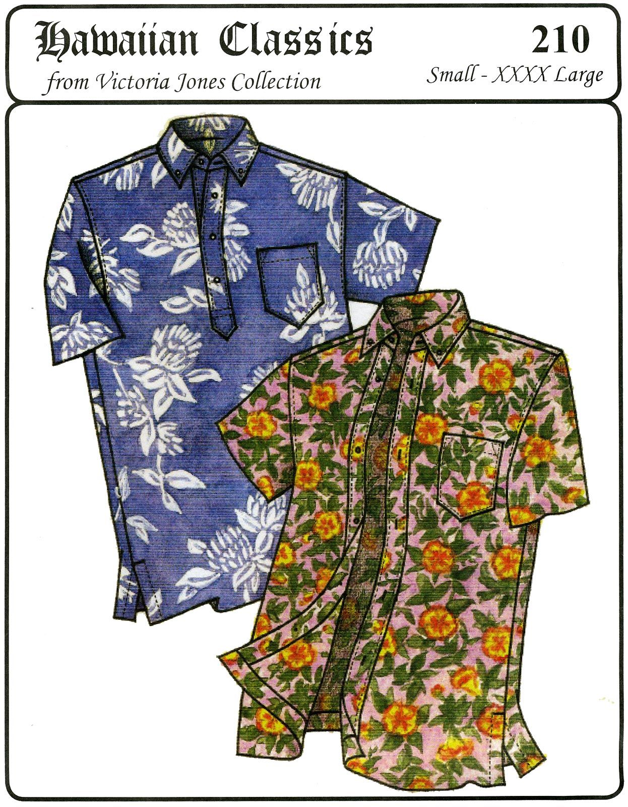 Victoria Jones Collection 210 Men's Classic Hawaiian Businessman's ...