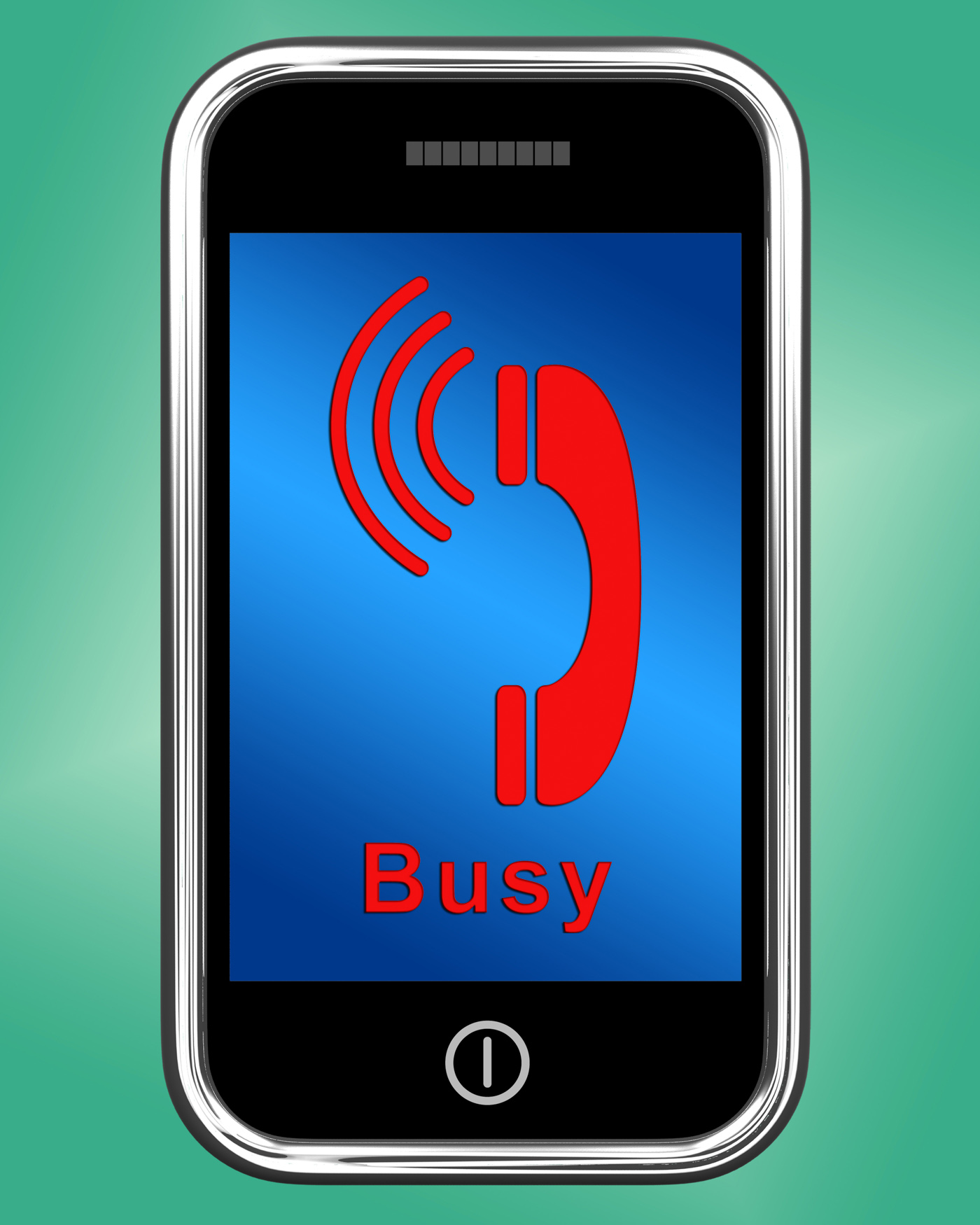 Busy Icon On Mobile Phone Shows Engaged Connection, Busy, Call, Cell, Cellphone, HQ Photo