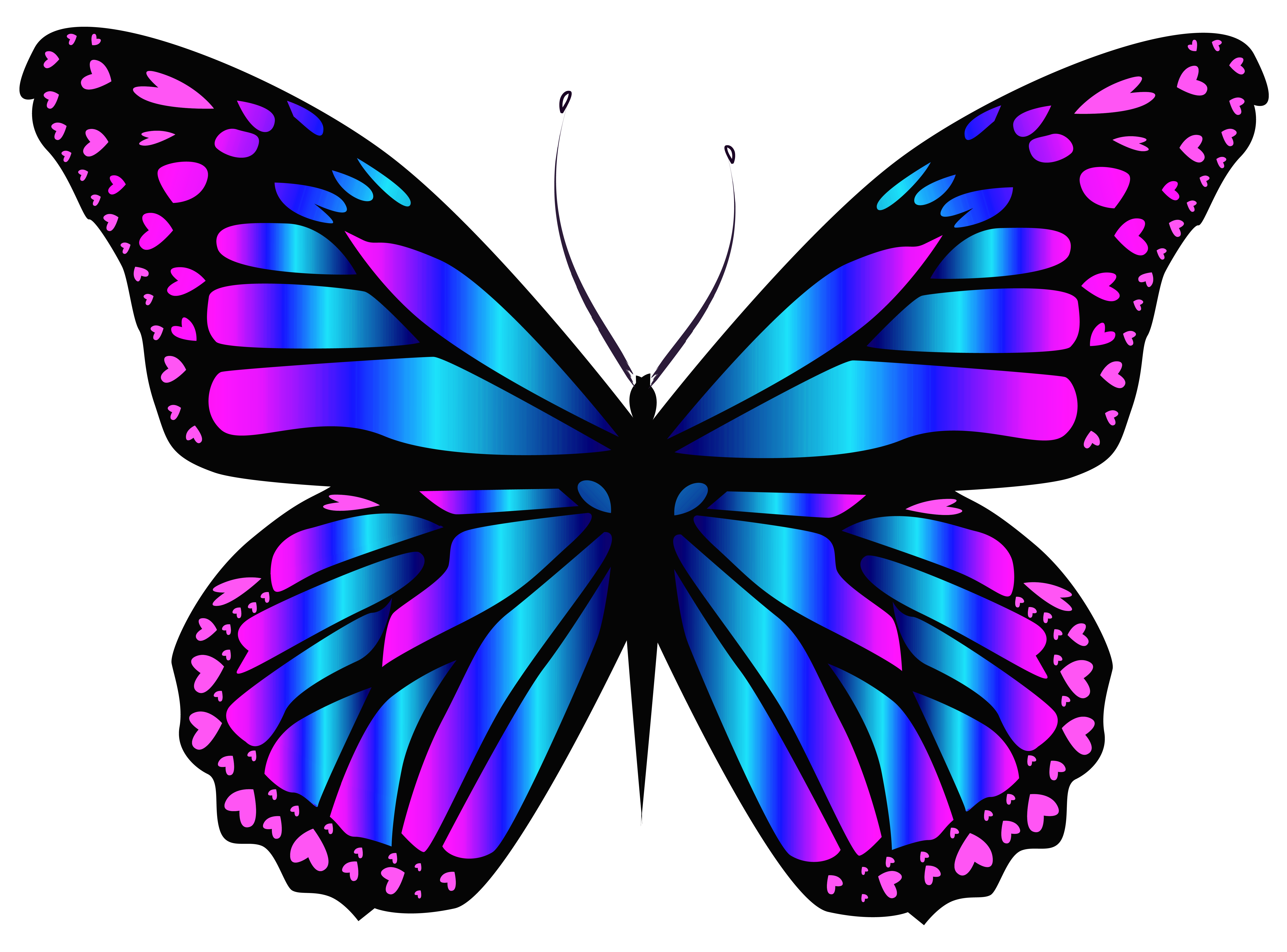 Blue and Purple Butterfly PNG Clipar Image | My favorite things too ...
