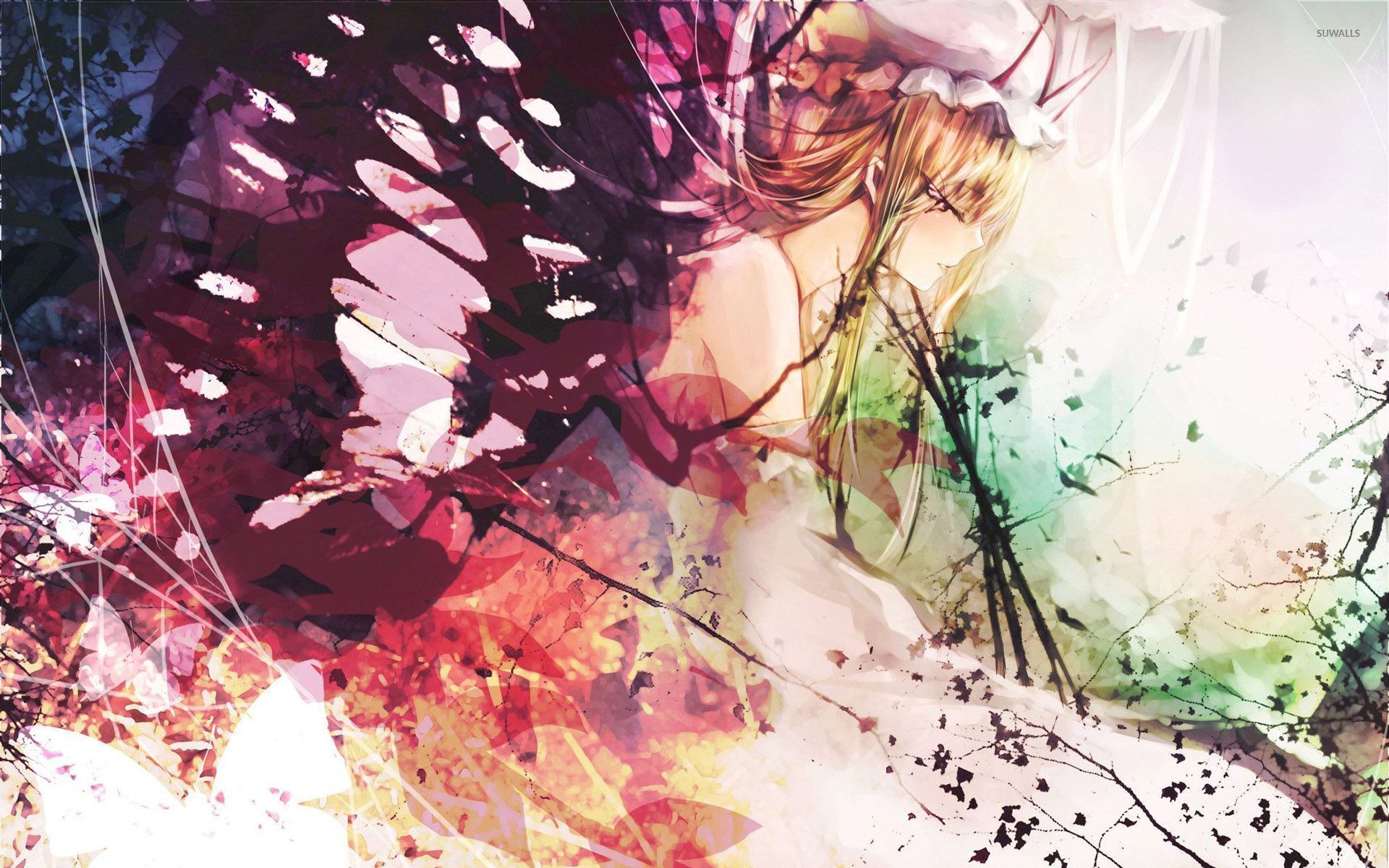 Butterfly girl wallpaper - Anime wallpapers - #26575