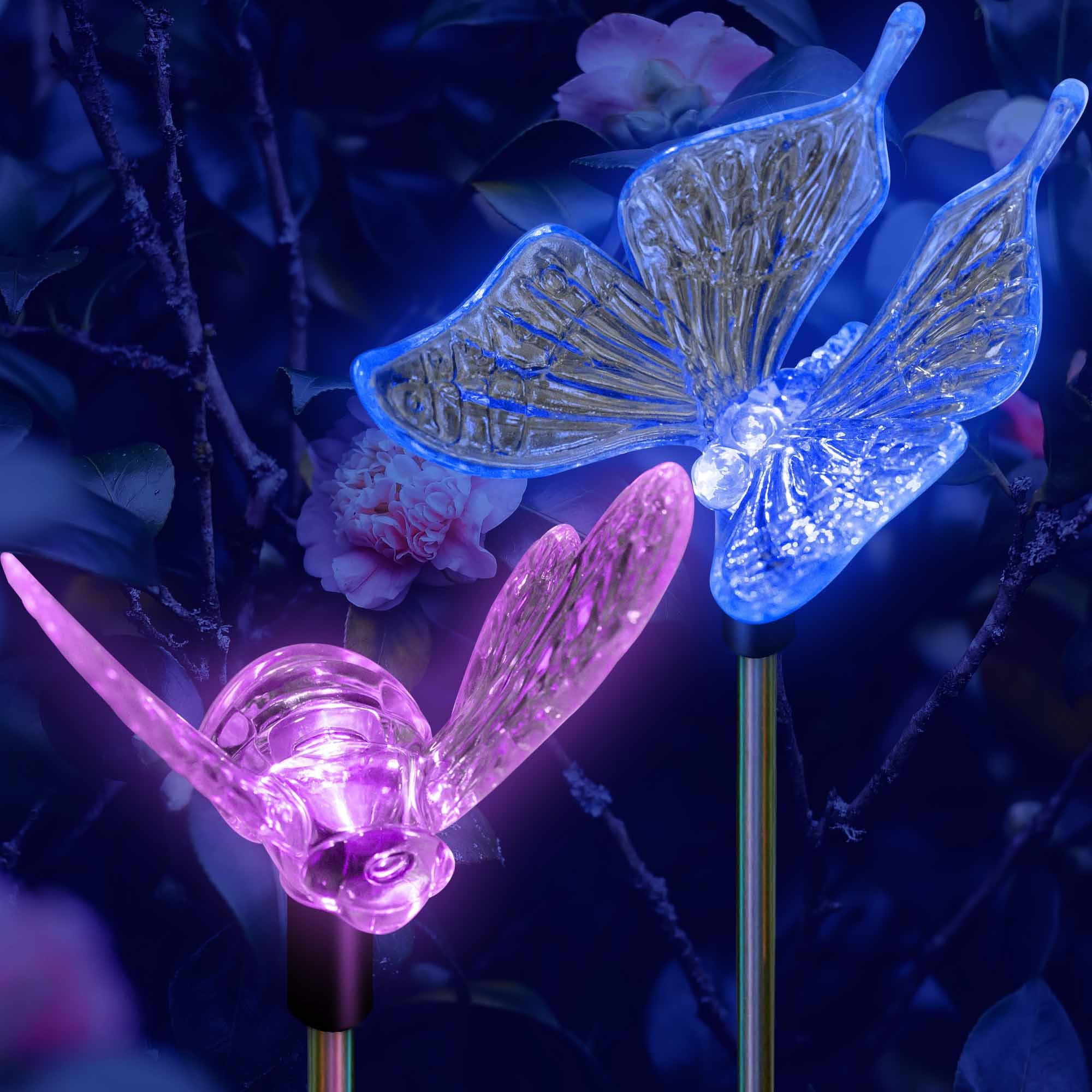 Butterfly & Bumble Bee Solar Garden Decoration Lights - My Dream Palace