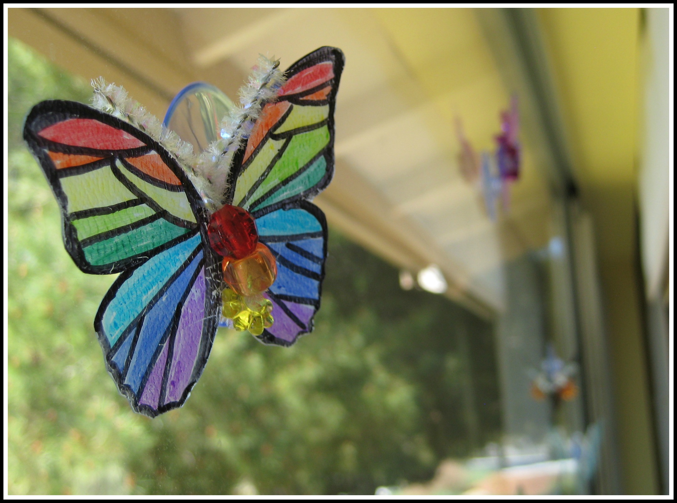 Pinterest Projects: Butterfly Window - Crafting Crazy | Crafting Crazy