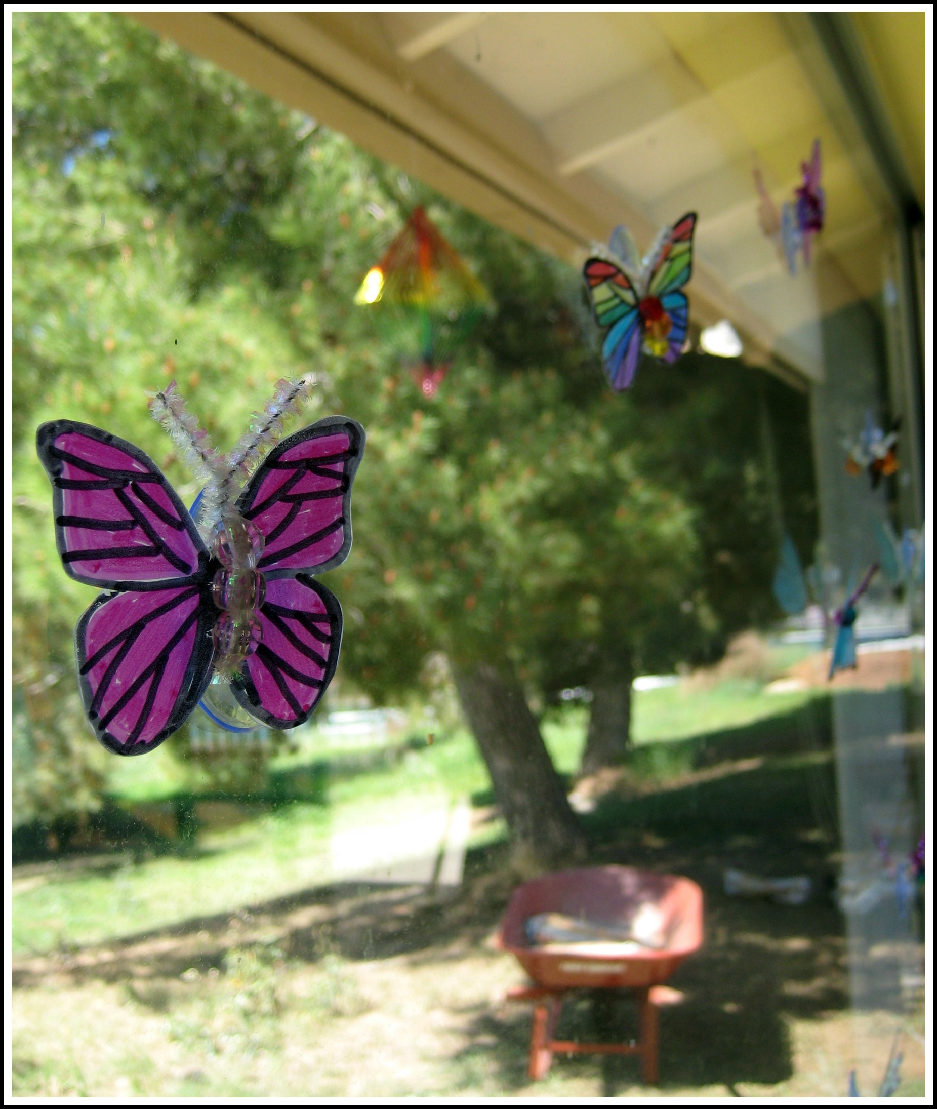 Pinterest Projects: Butterfly Window - Crafting Crazy | Crafting Crazy