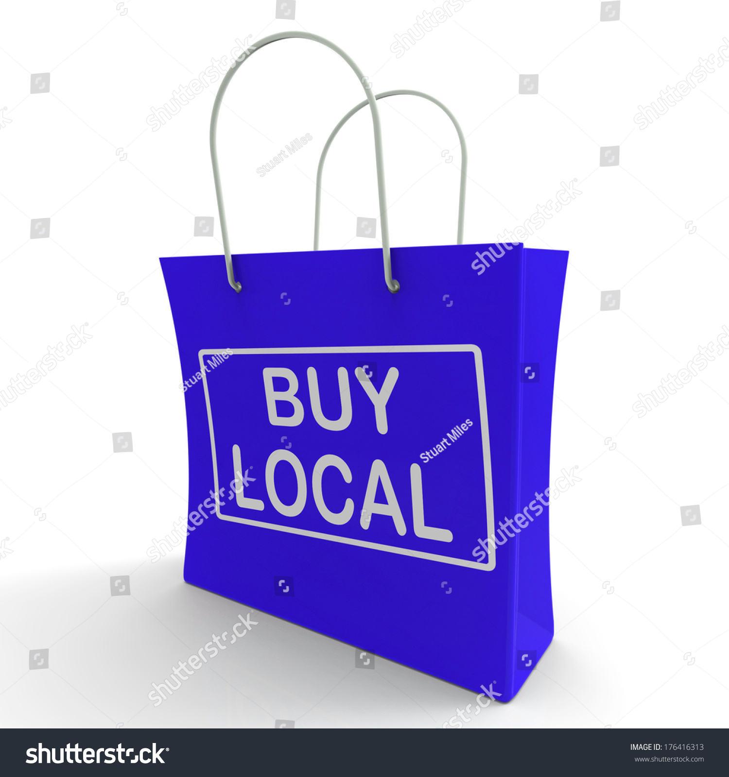 Buy Local Shopping Bag Stock Illustration 176416313 - Shutterstock