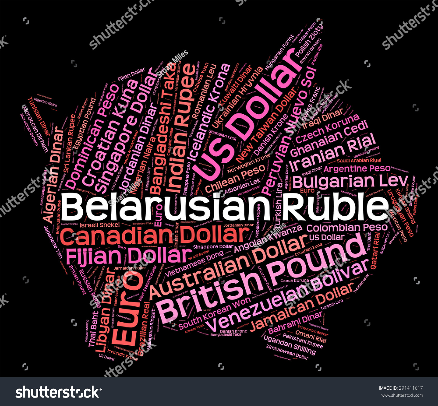 Belarusian Ruble Indicating Stock Illustration 291411617 - Shutterstock