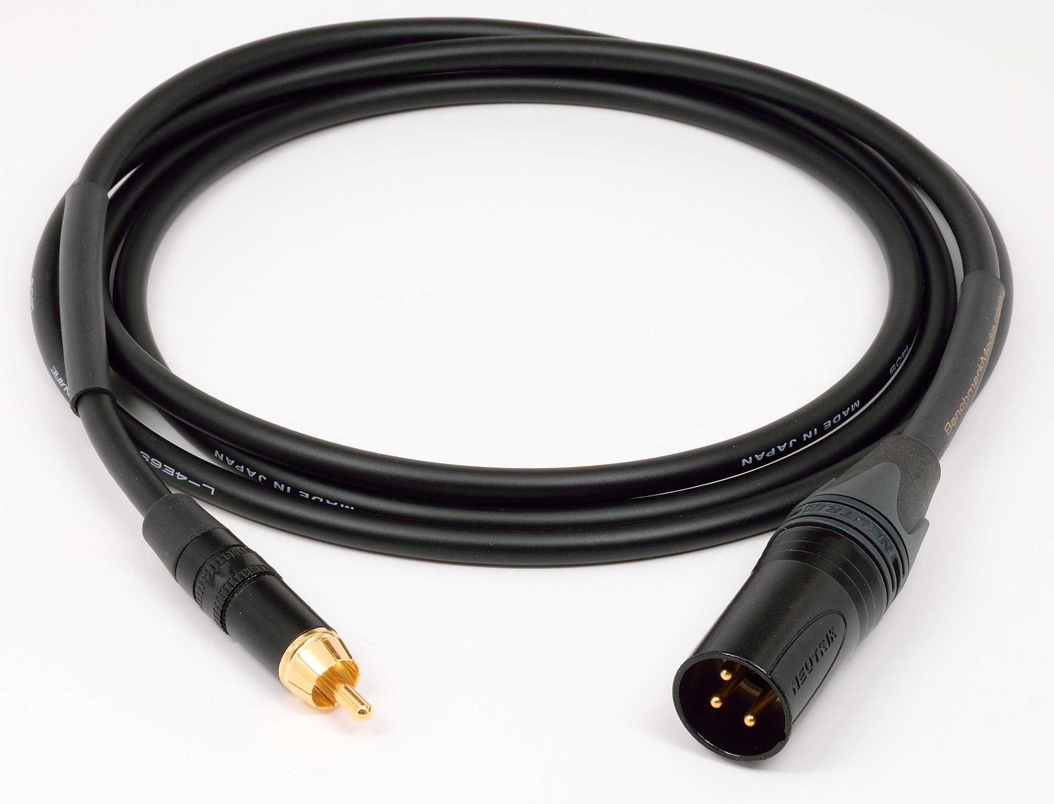 Benchmark RCA to XLRM Adapter Cable for Analog Audio - pin 3 to RCA ...