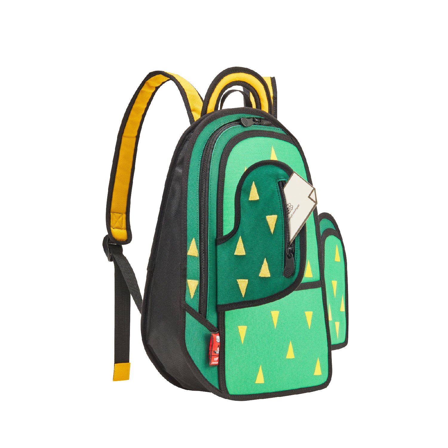 2D Bag Pop Art Cactus Green Backpack | JumpFromPaper Cartoon Bag