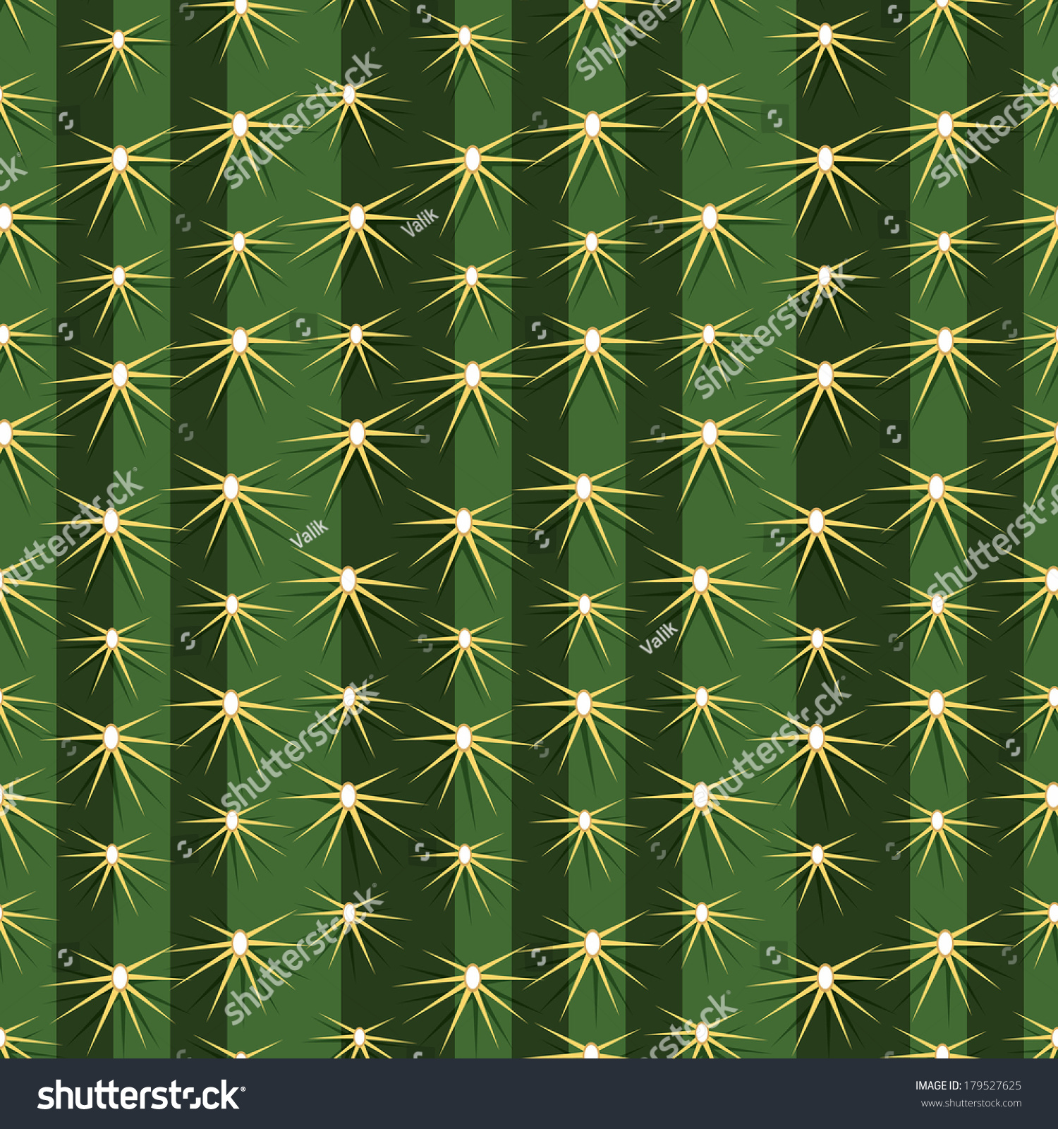 Cactus Pattern Texture Mexican Saguaro Sharp Stock Vector 179527625 ...