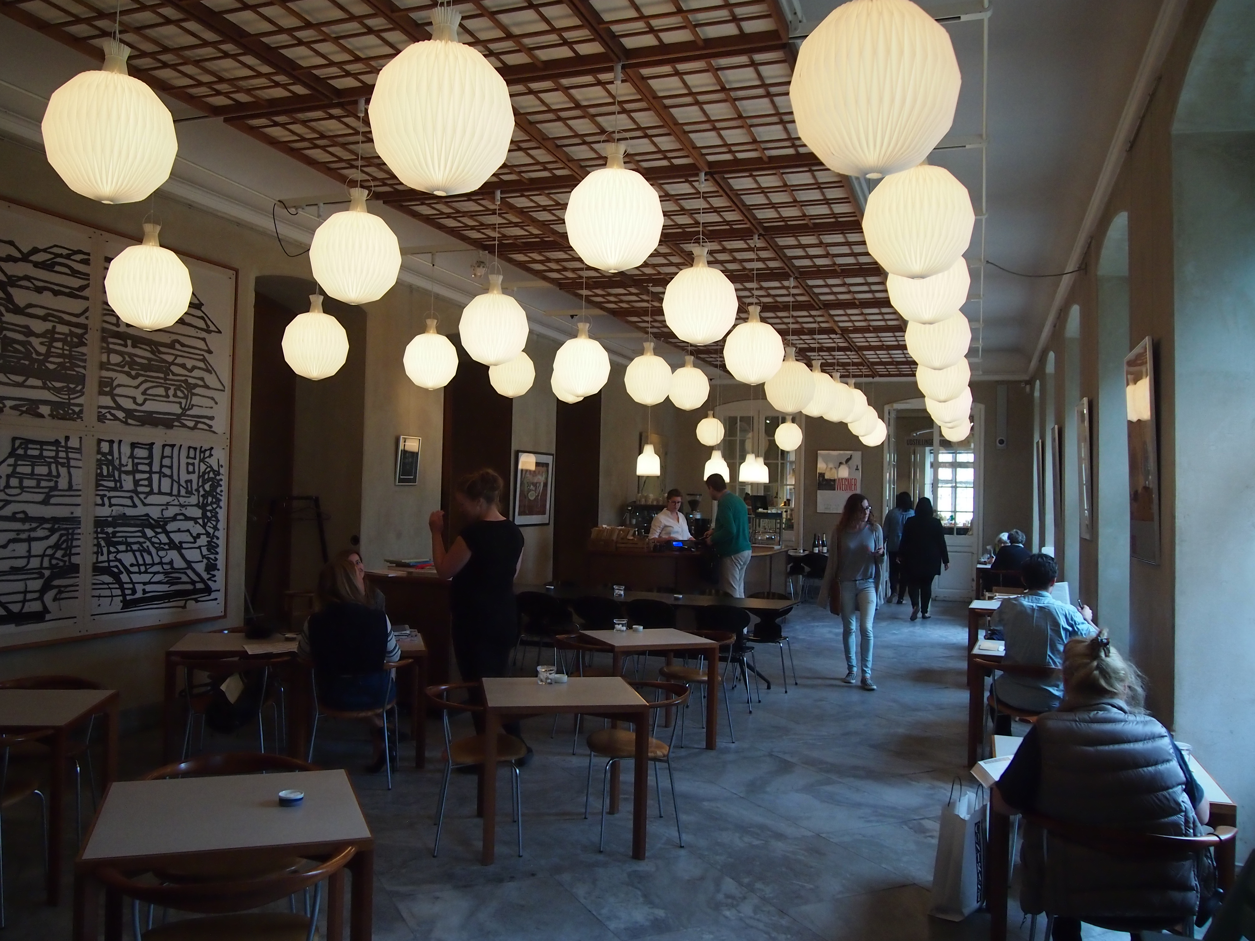 Cafe at design museum, copenhagen photo
