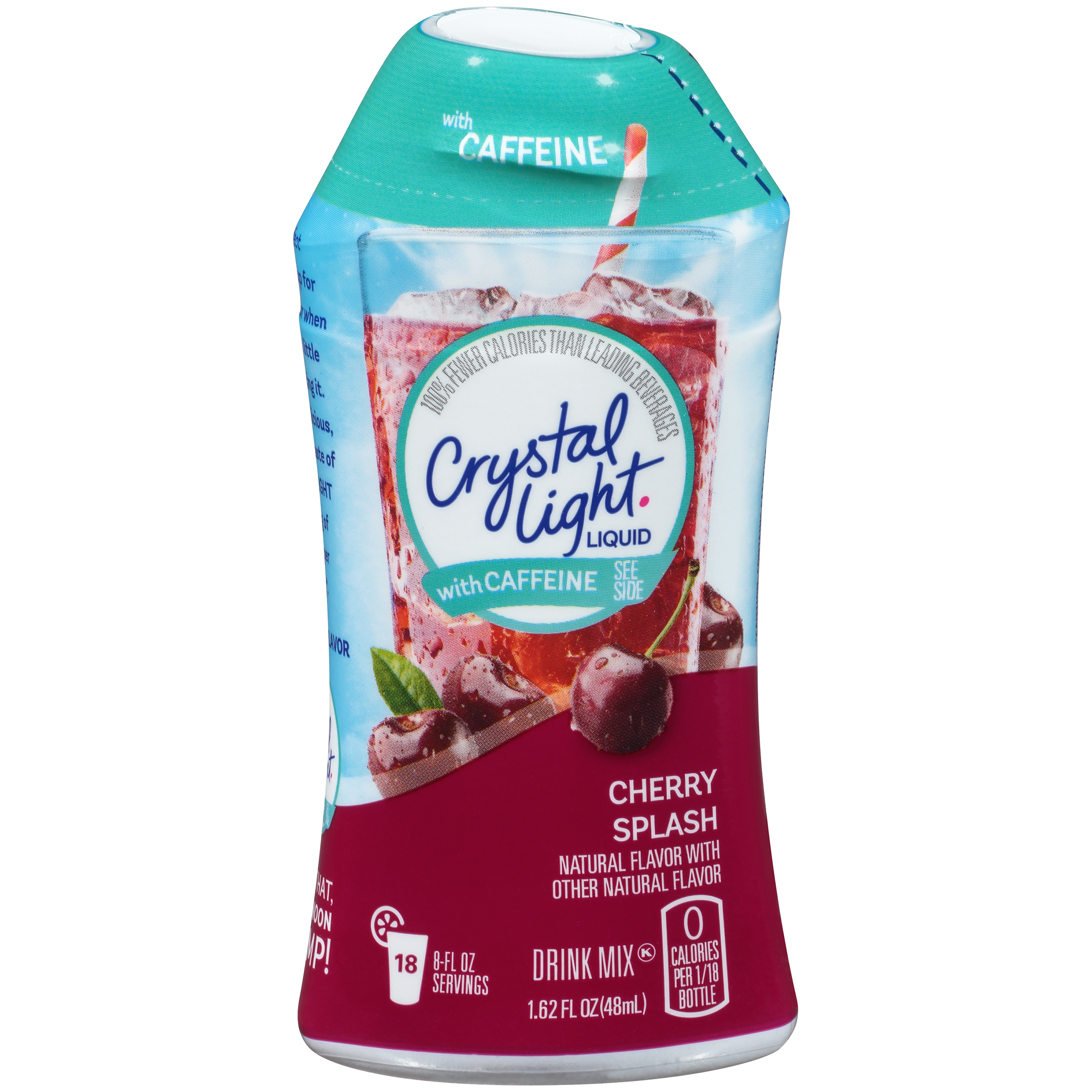 Crystal Light Liquid Cherry Splash Drink Mix with Caffeine 1.62 oz ...