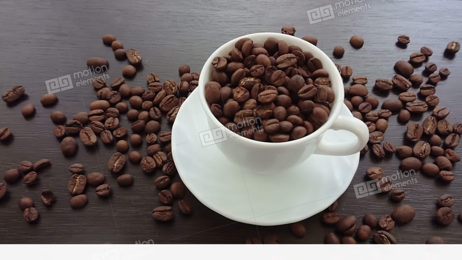 Coffee Beans Splash Falling Into A Cup Stock video footage | 11584900