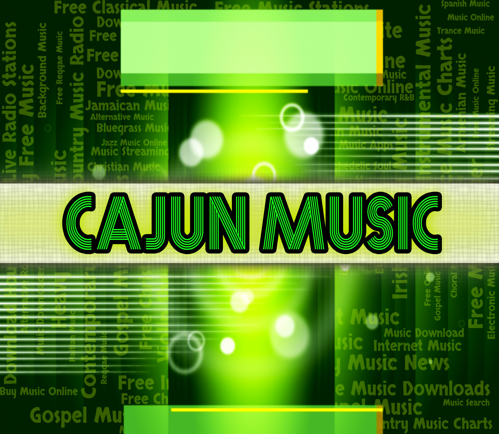 Cajun music represents sound track and cajuns photo