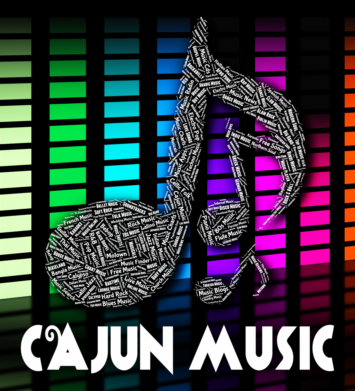 Cajun music shows sound tracks and acoustic photo