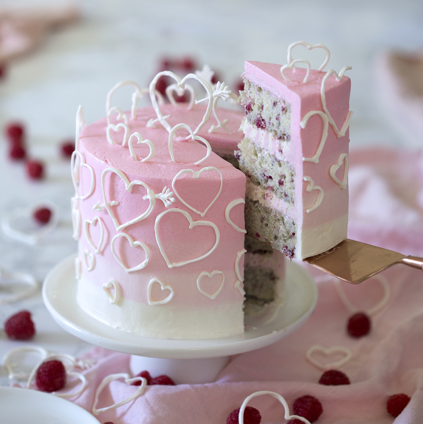 Raspberry Valentine's Cake | Preppy Kitchen