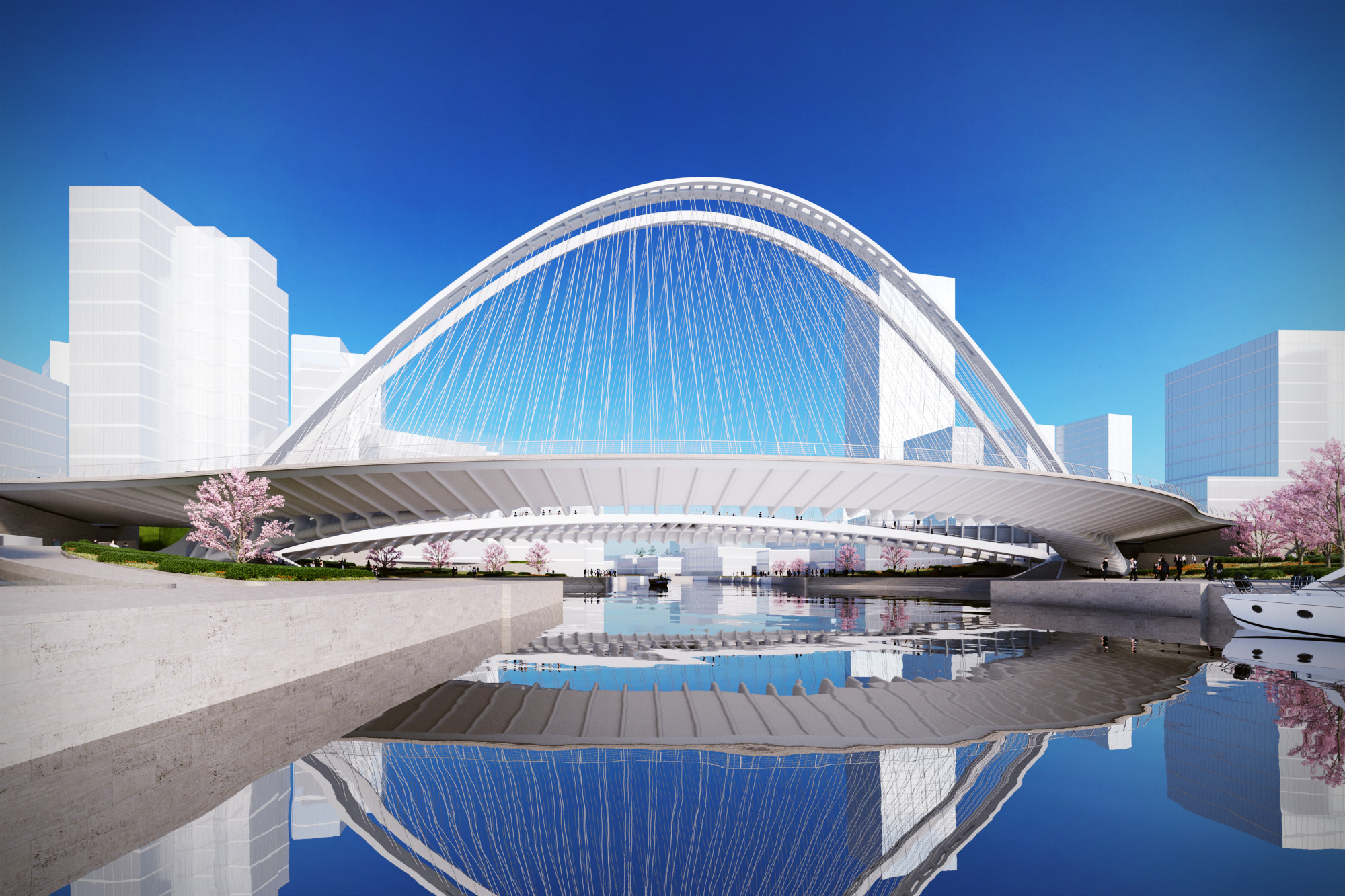 Santiago Calatrava Designs 3 New Bridges for Huashan | ArchDaily