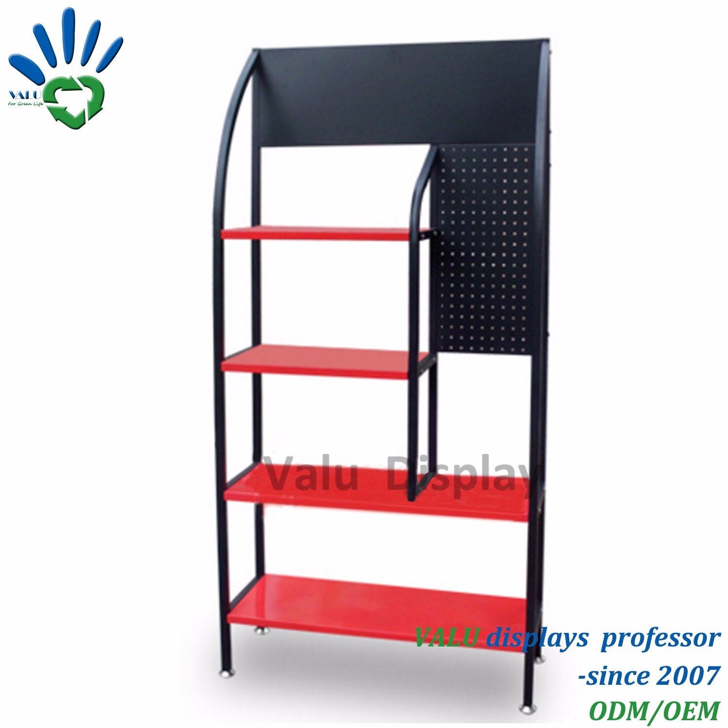 China Customized Floor Type Metal Engine Lube Oil Display Rack Stand ...