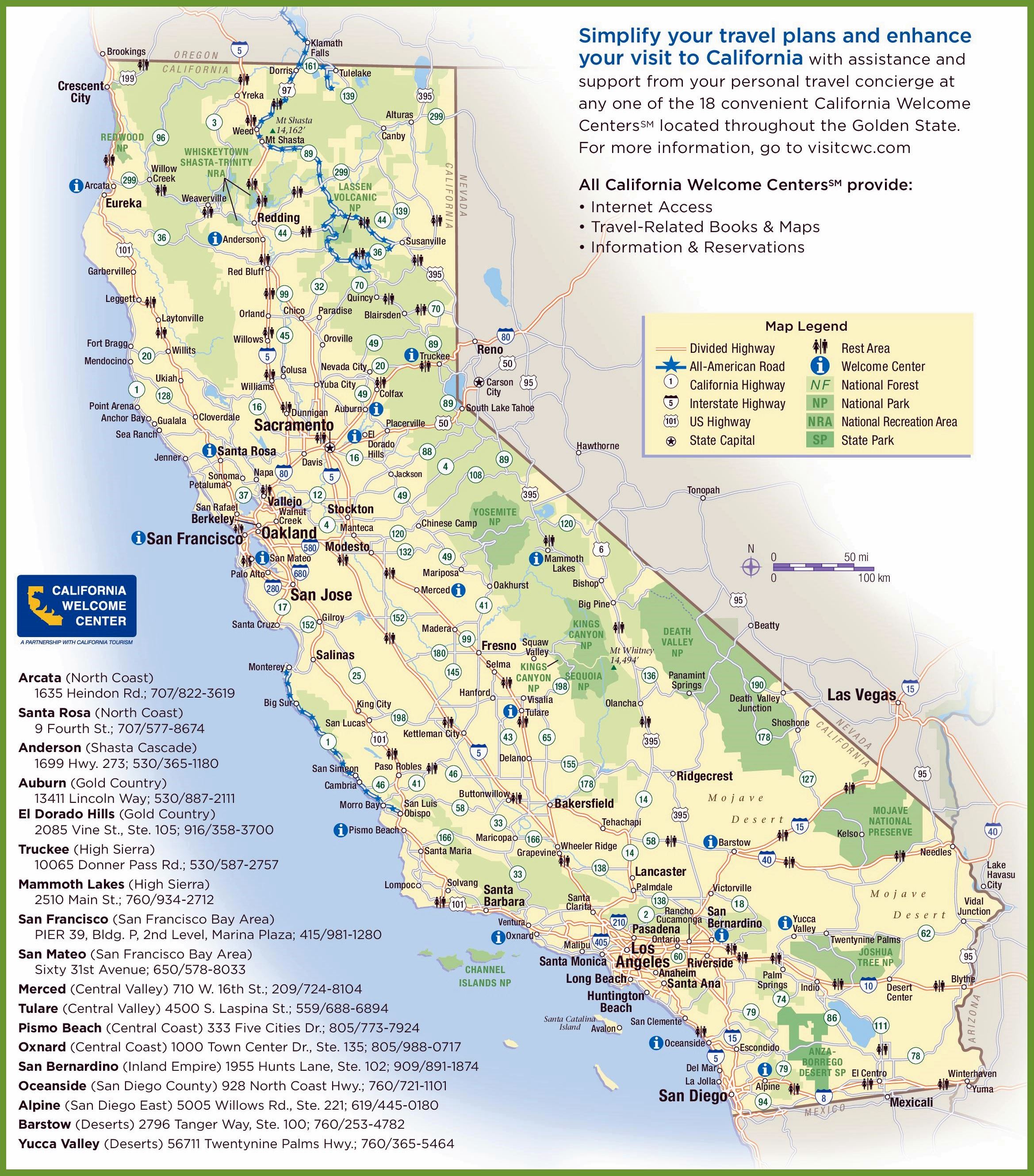 Large California Maps for Free Download and Print | High-Resolution ...