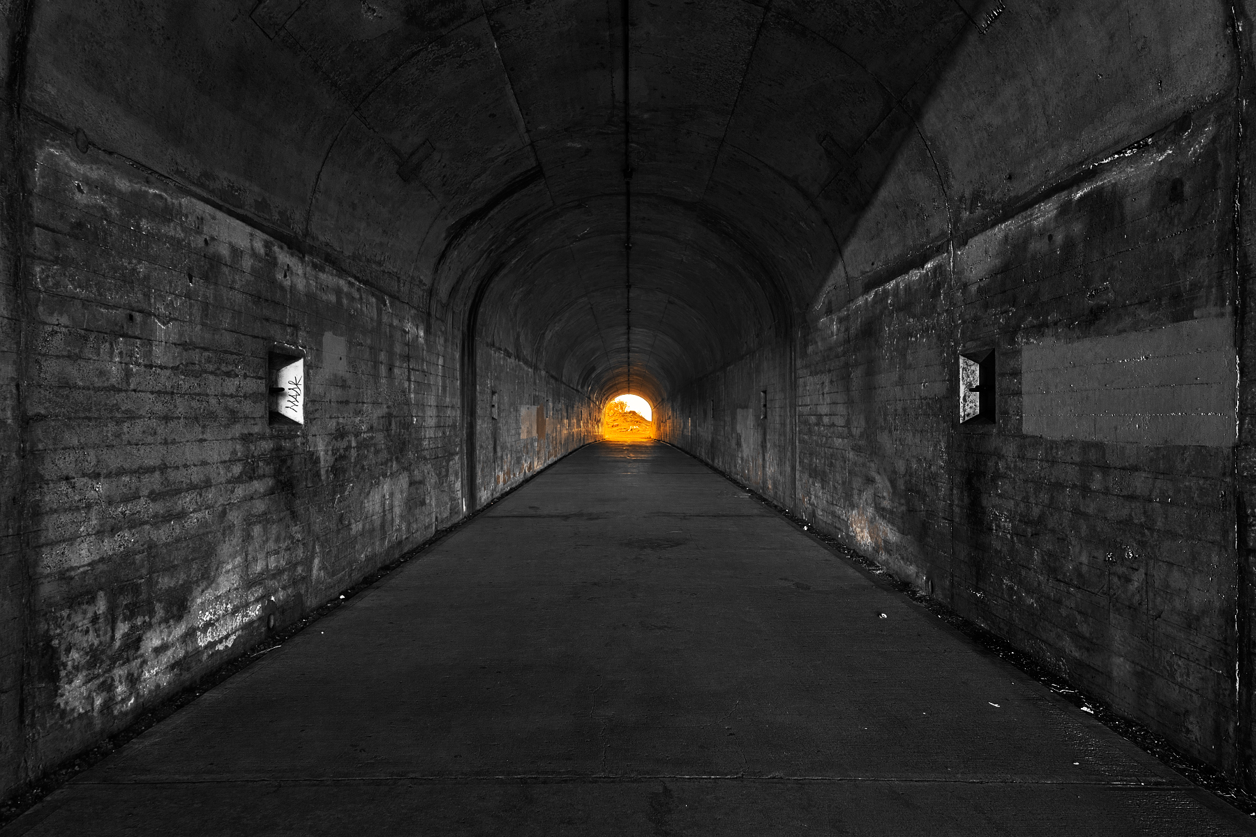 California war tunnel - glimmer of hope photo