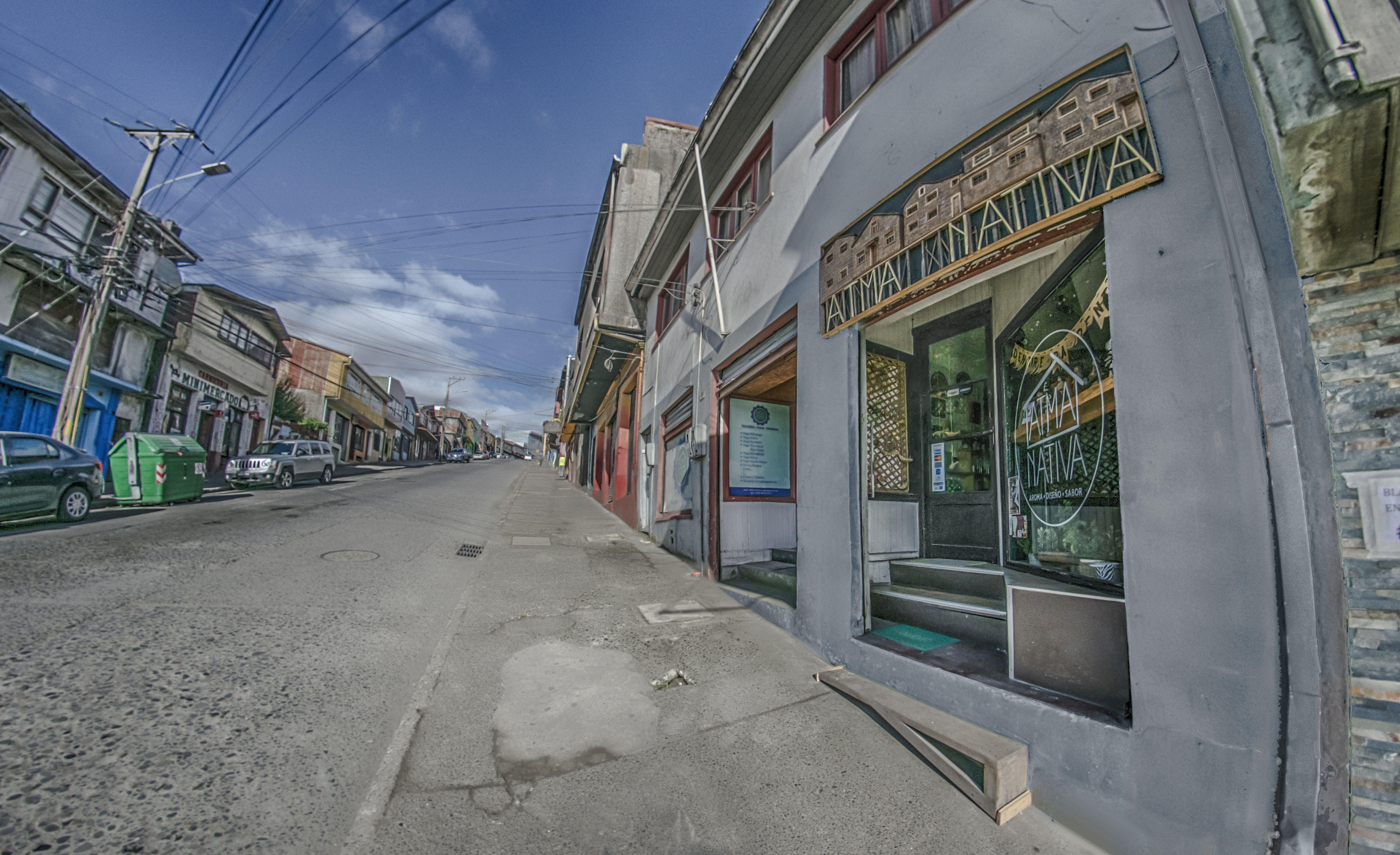 Calle blanco encalada. castro - chiloé - chile. photo