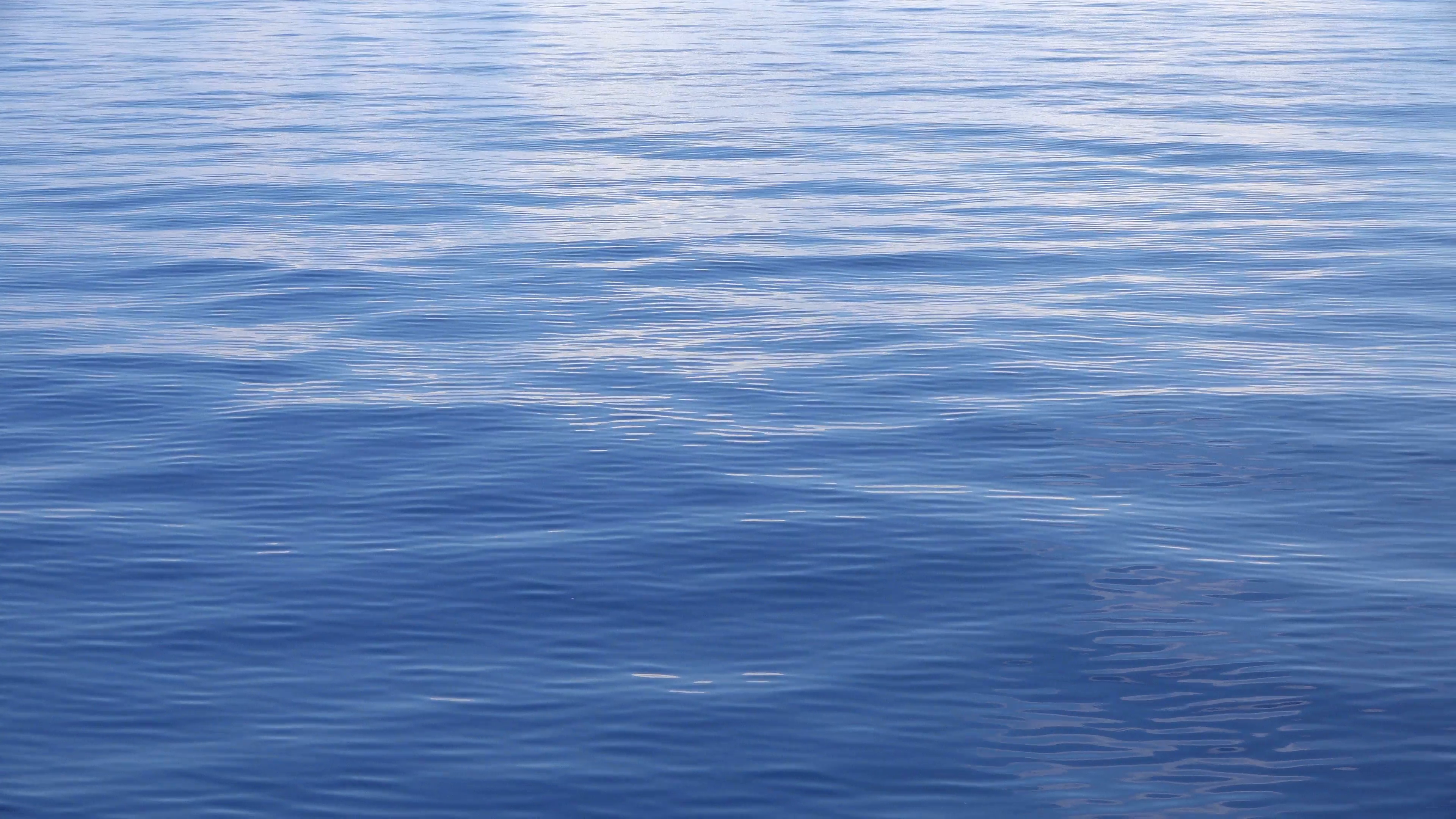 Calm blue Mediterranean Ocean water reflection 4K 041 Stock Video ...