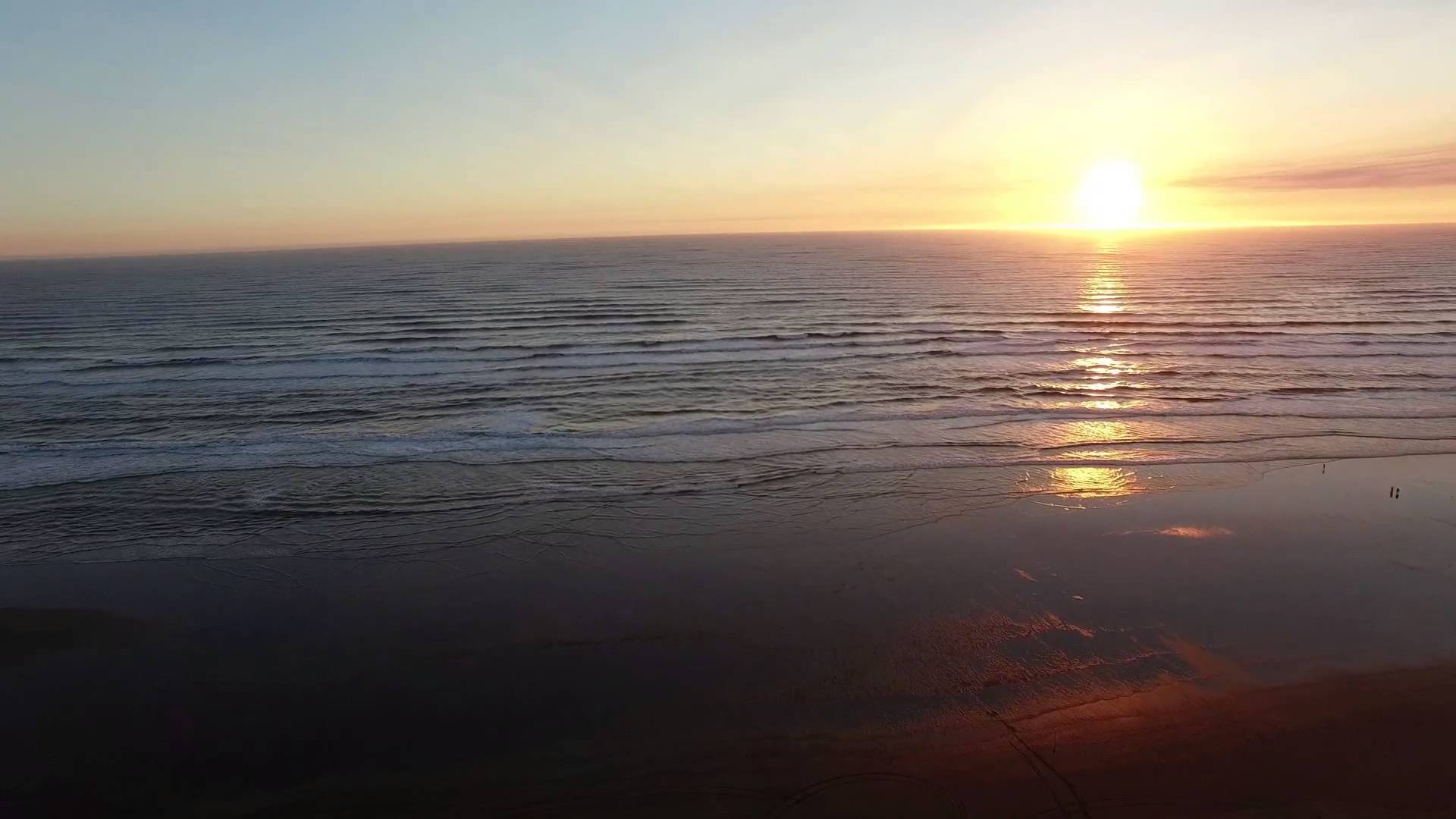 Calm Sunset in Ocean Shores - YouTube
