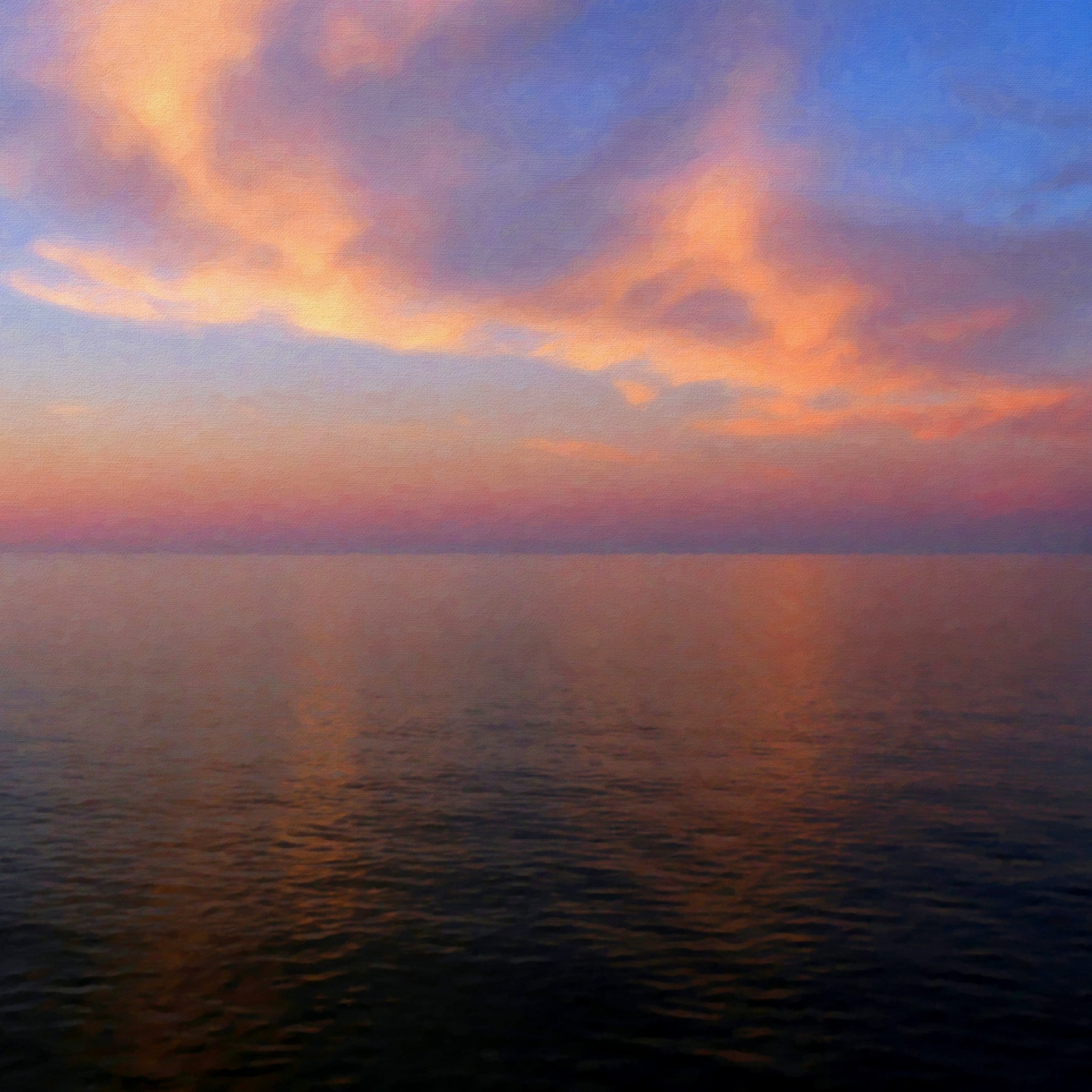Calm-Sunset-Skyview-Ocean-Pure-ipad-air-wallpaper-ilikewallpaper_com ...