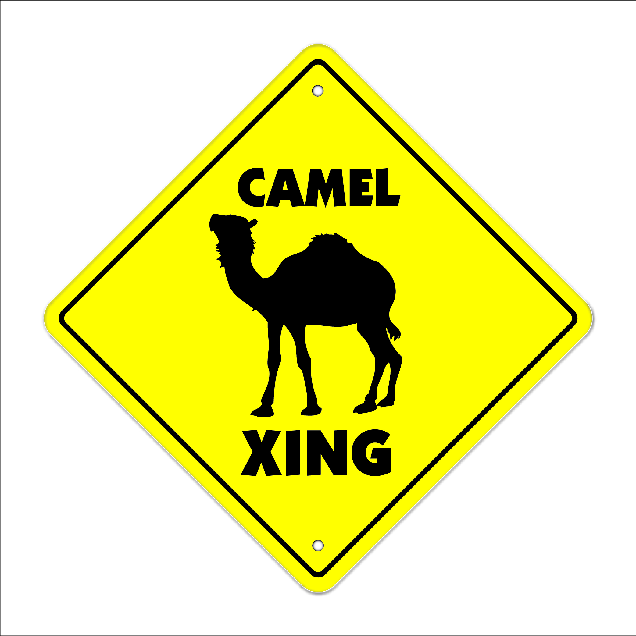 Camel Crossing Sign Zone Xing 12