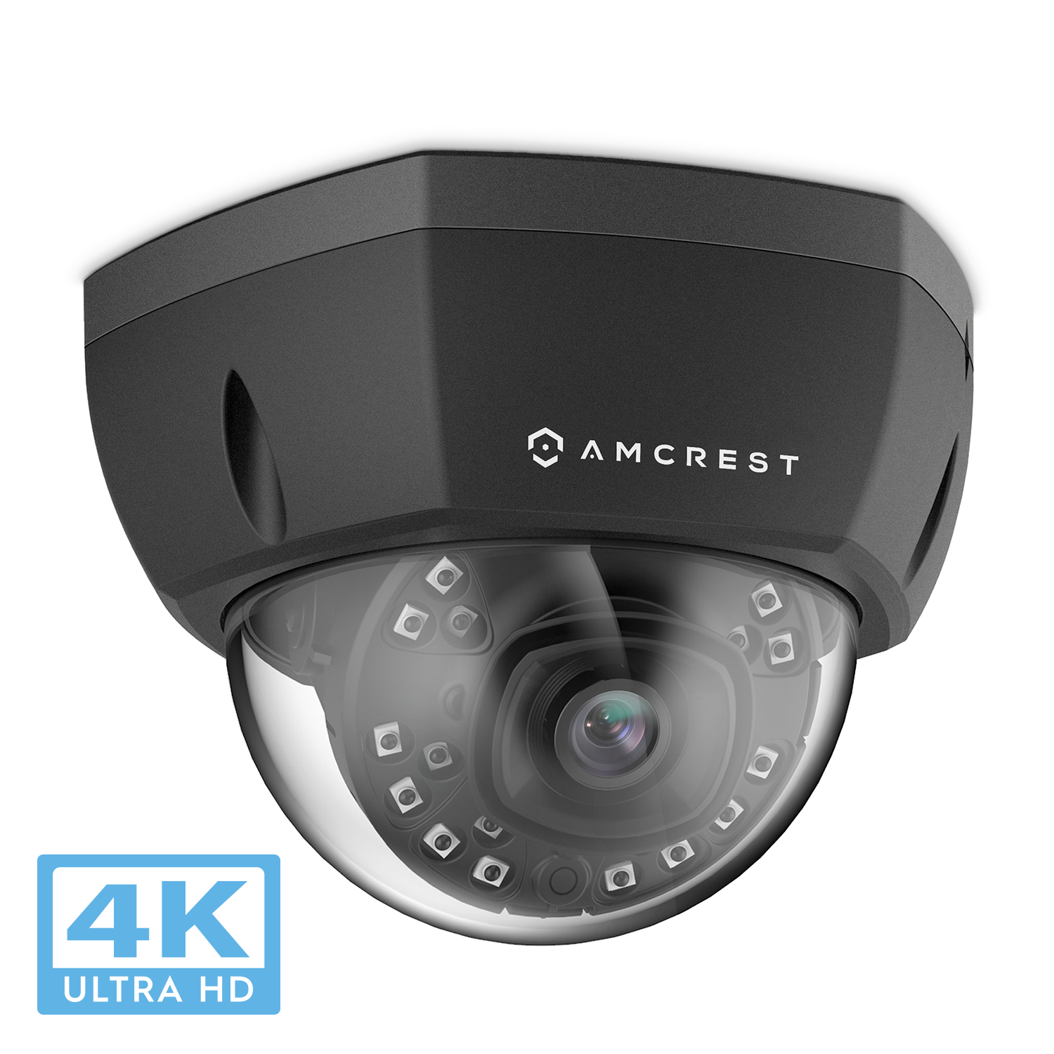 Amcrest UltraHD 4K (8MP) Dome POE IP Camera Security, 3840x2160 ...