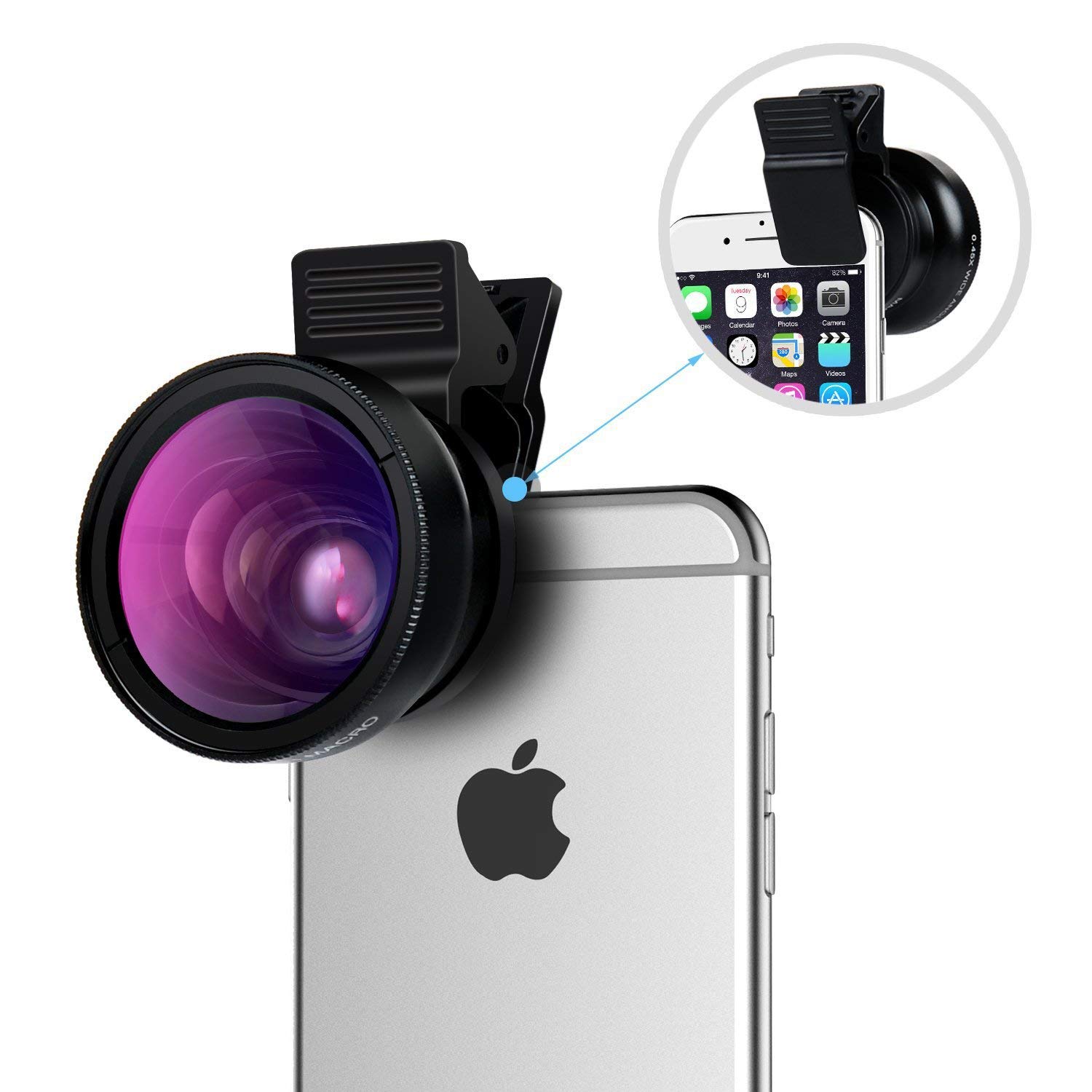 Amazon.com: Cell Phone Camera Lens TURATA 2 in 1 Professional HD ...