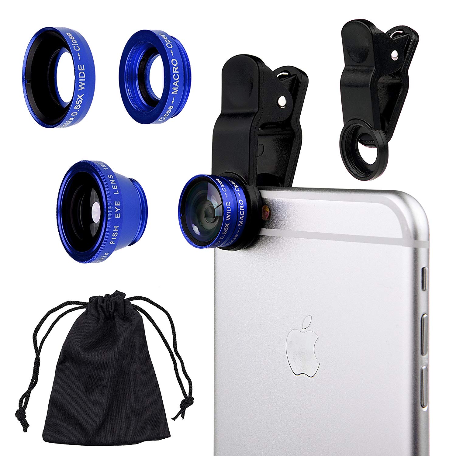 Amazon.com: CamKix Universal 3 in 1 Cell Phone Camera Lens Kit for ...