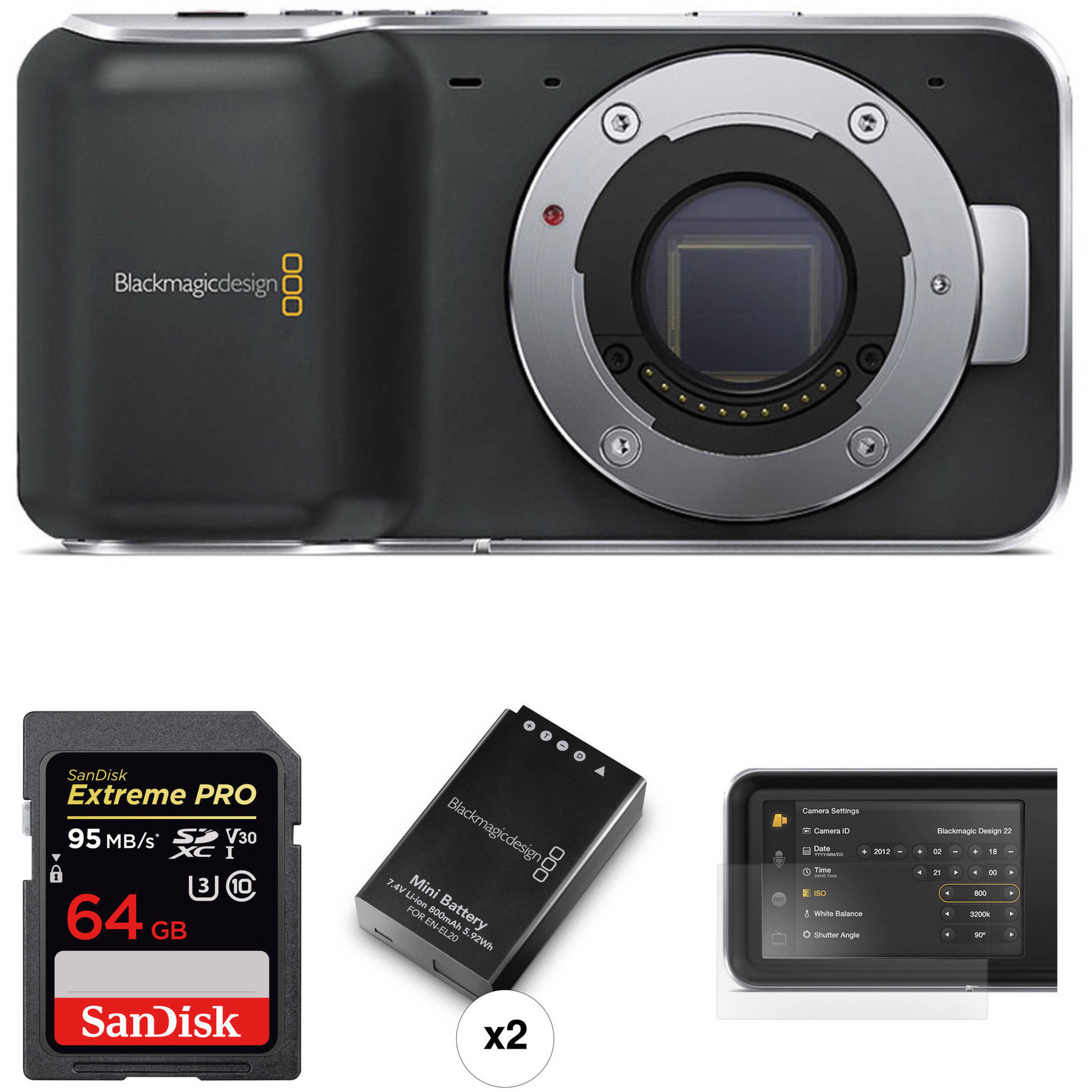Blackmagic Design Pocket Cinema Camera Kit B&H Photo Video