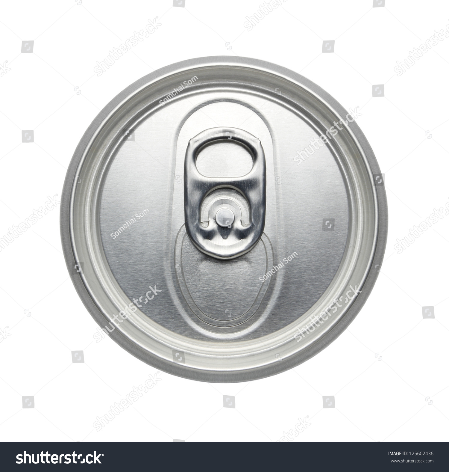 Royalty-free Soda or beer Can, Top view, pull tab… #125602436 Stock ...