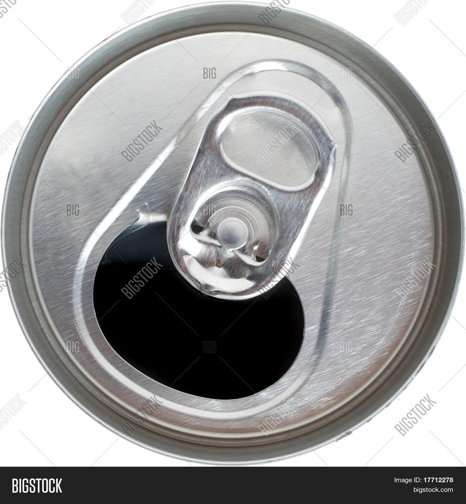 Top View Open Silver Soda Pop Can Image & Photo | Bigstock