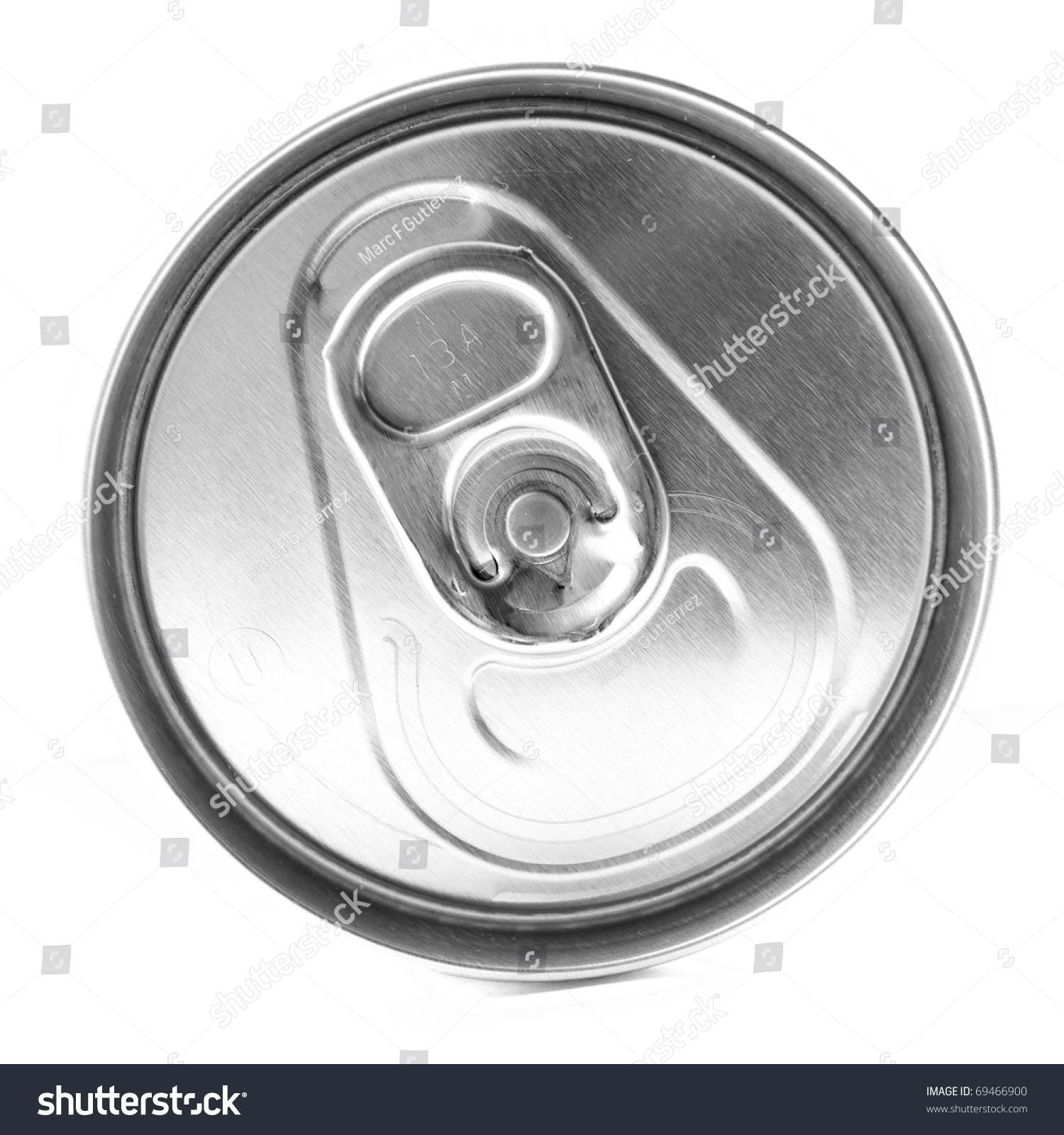 Top Unopened Soda Can On White Stock Photo (Download Now) 69466900 ...