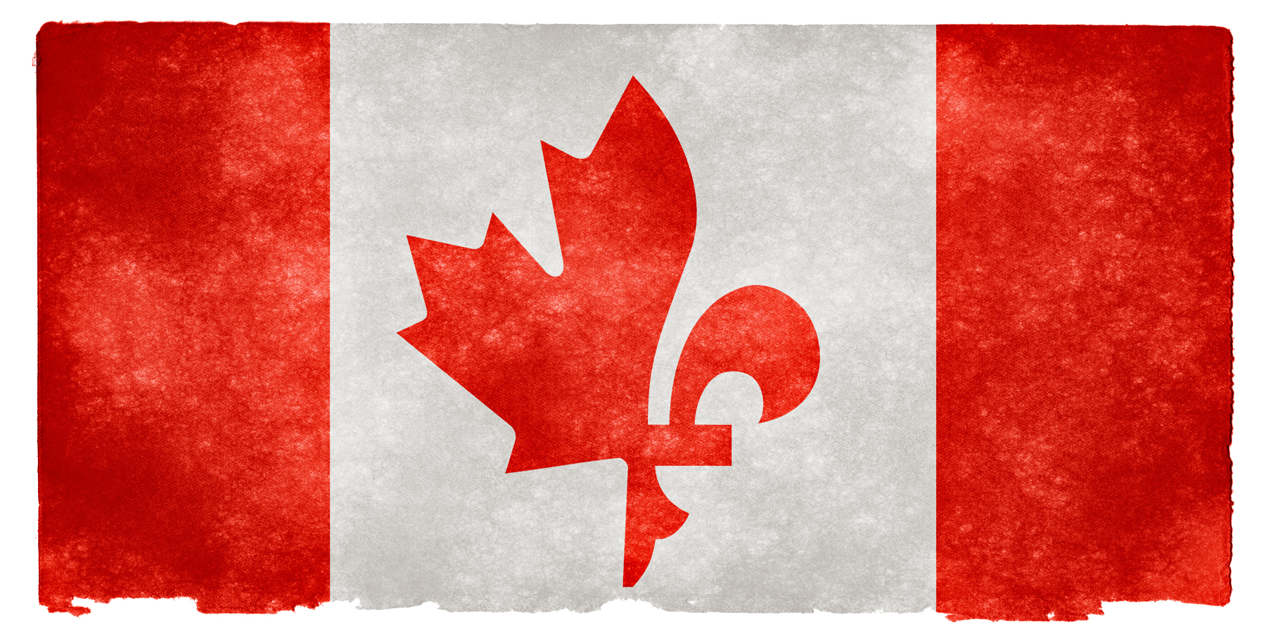 Canada fusion grunge flag photo
