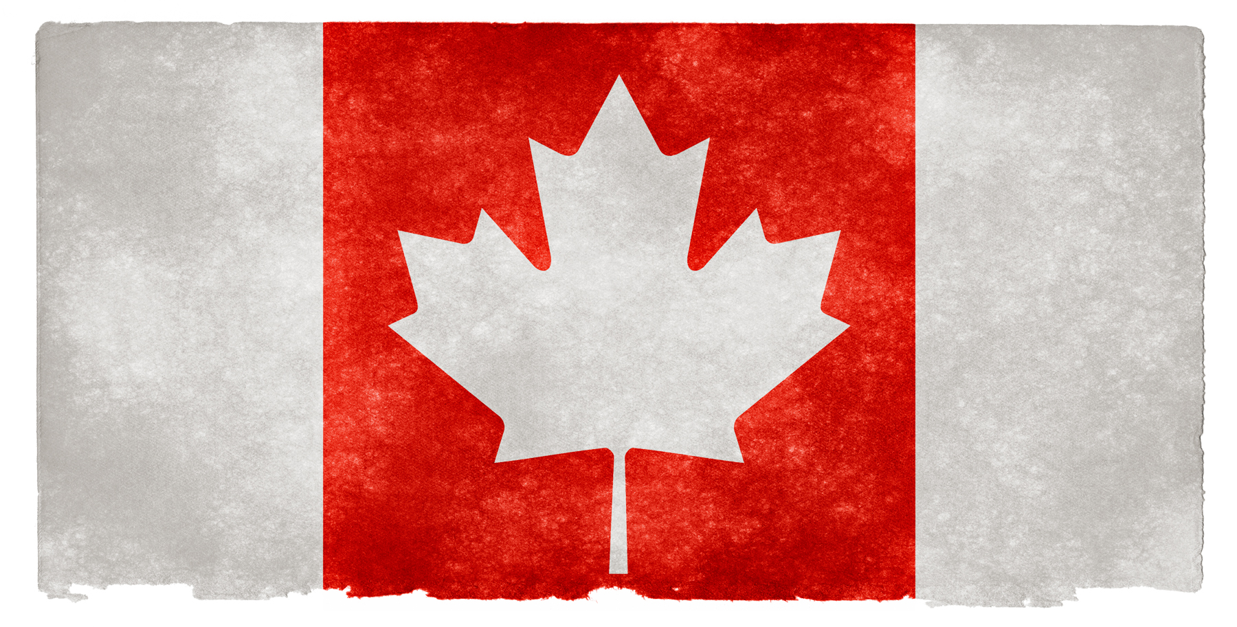 Canada grunge flag - inverted photo