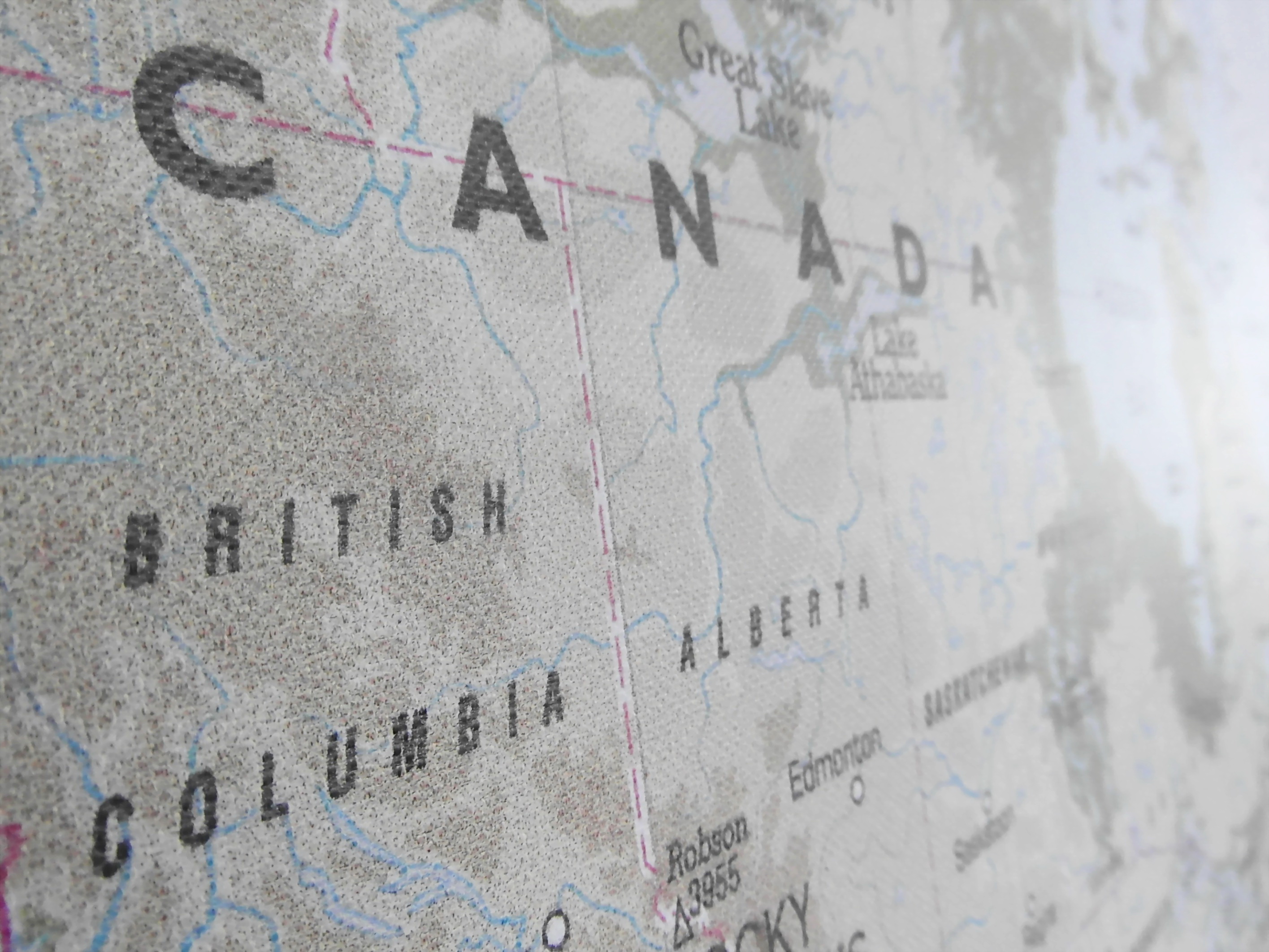 Canada Map, Alberta, Atlas, Calgary, Canada, HQ Photo