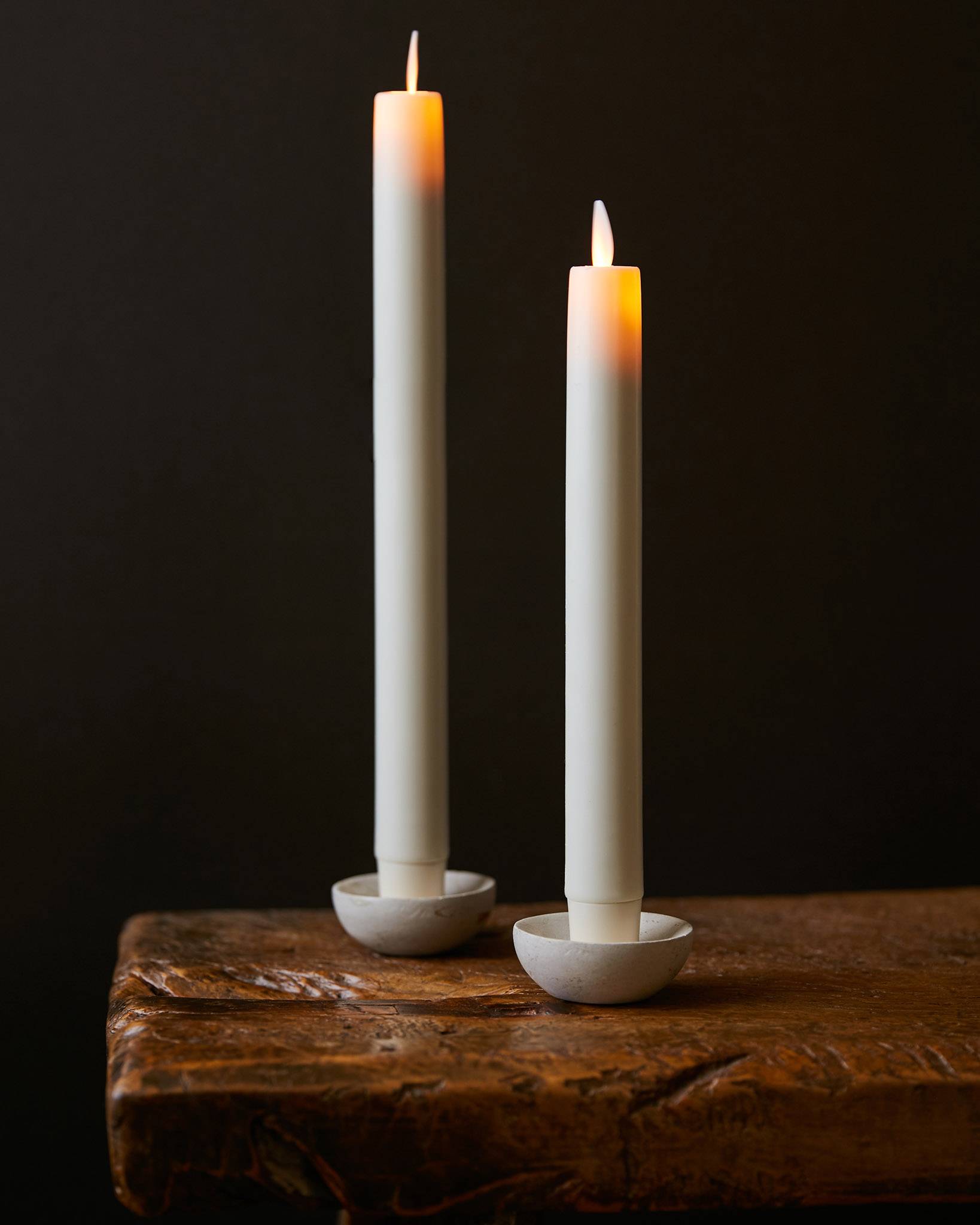 Miracle Flame LED Wax Taper Candles | Balsam Hill