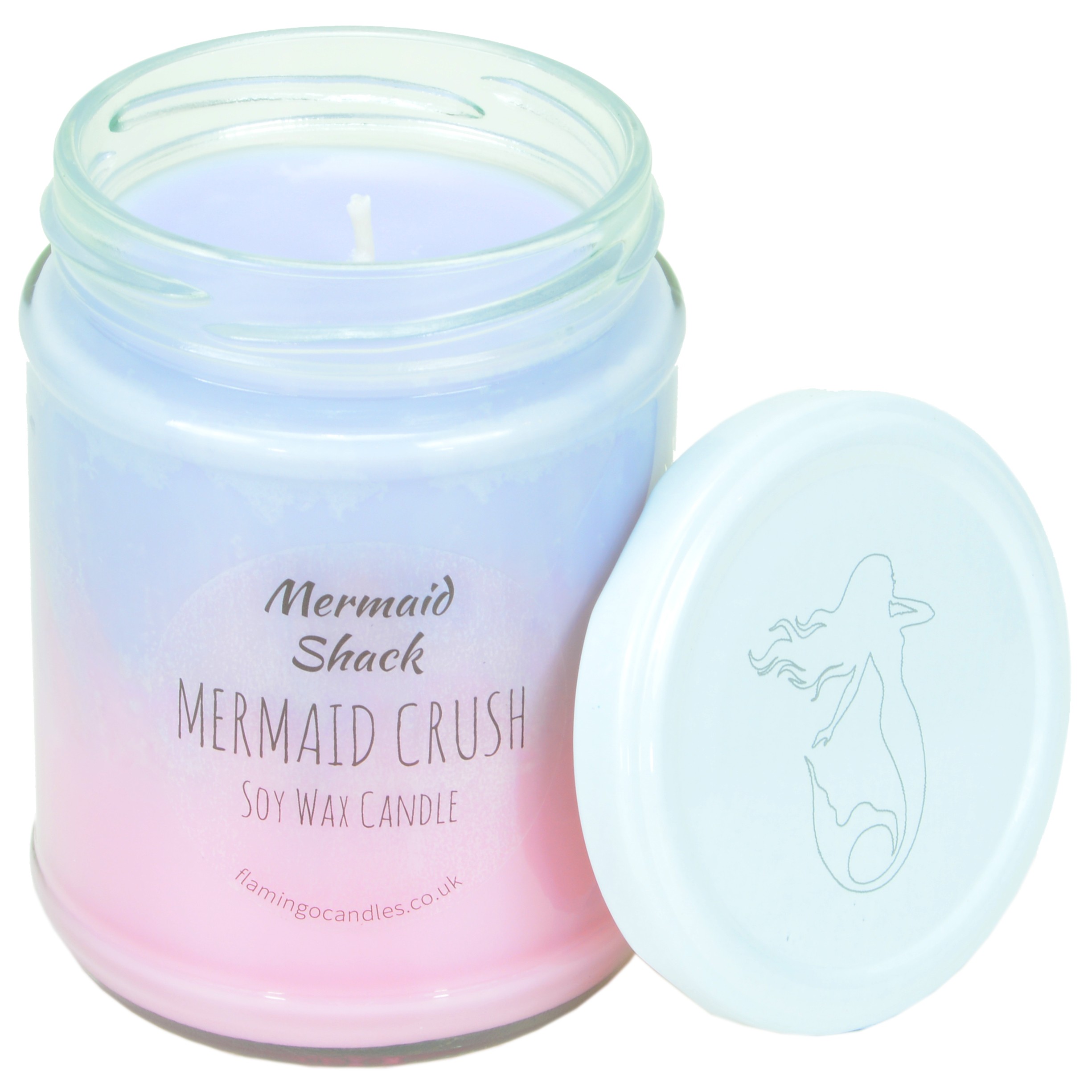 Mermaid Crush Purple/Pink Ombre Candle - Flamingo Candles