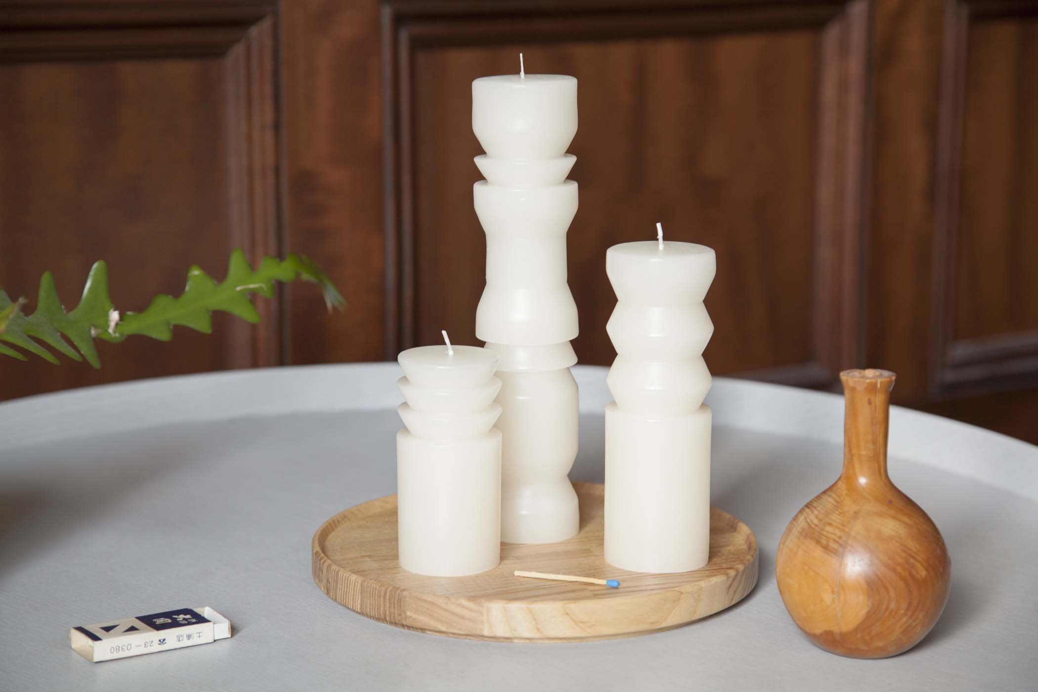 Areaware | Totem Candles by Grain | White