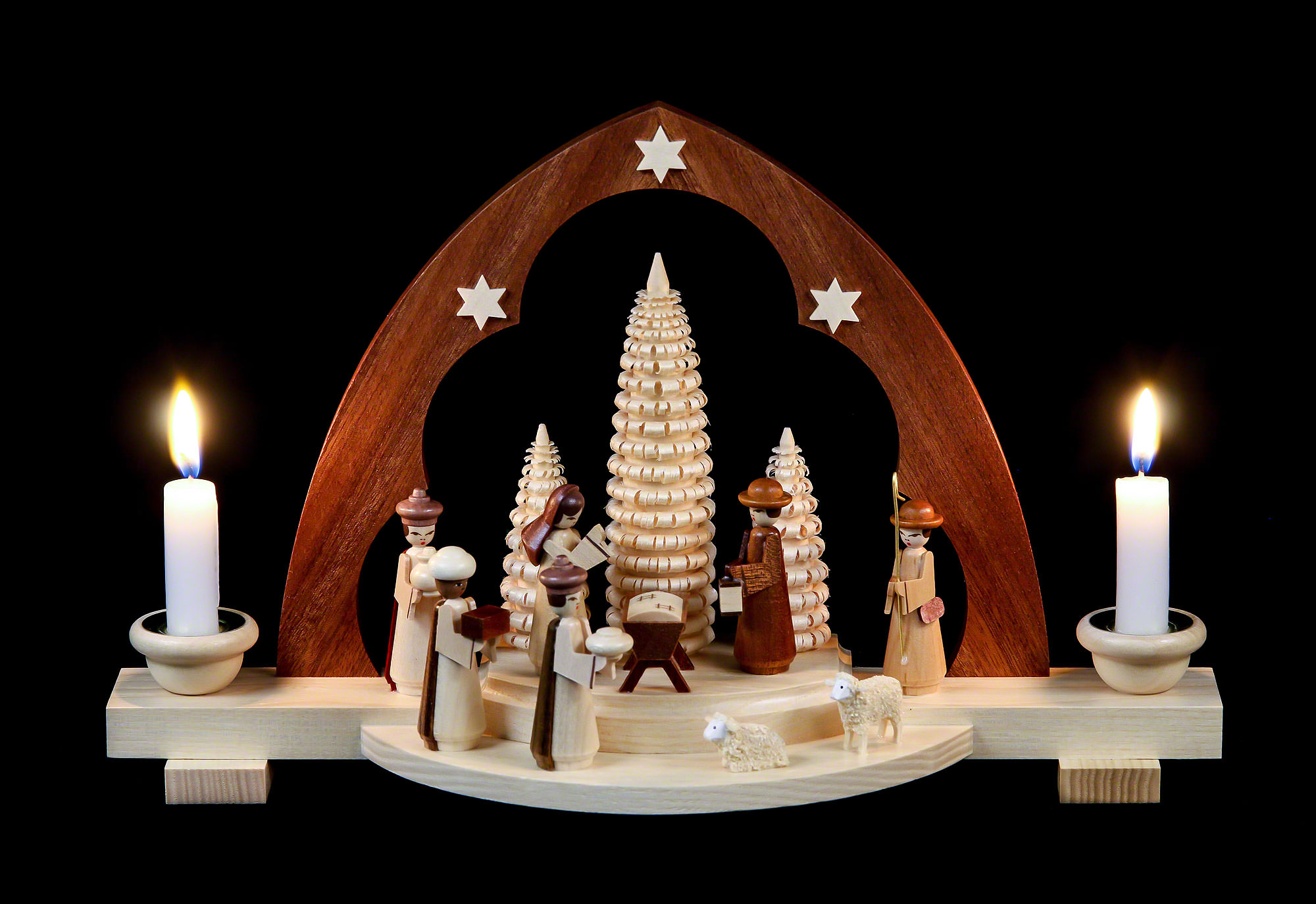 Candle Arch - Nativity Scene (30 cm/12in) by Müller Kleinkunst