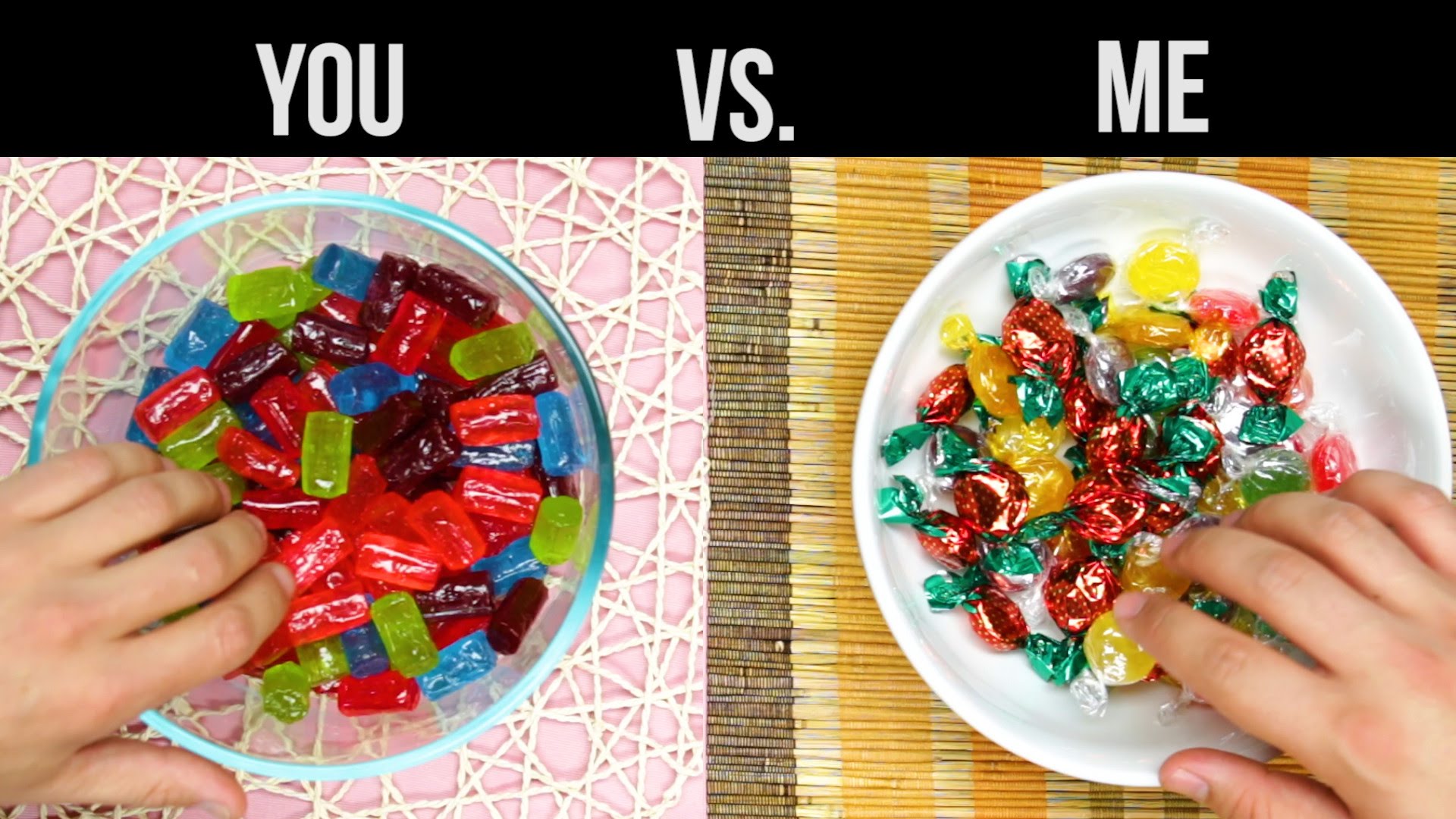 You Vs. Me: Candy - YouTube