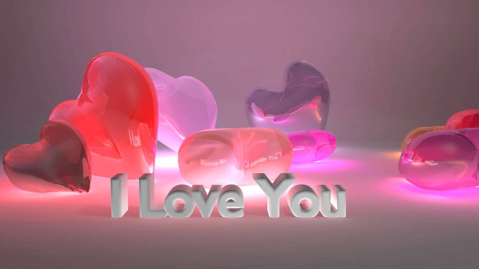 I Love You - Falling Candy Hearts - ECard - YouTube