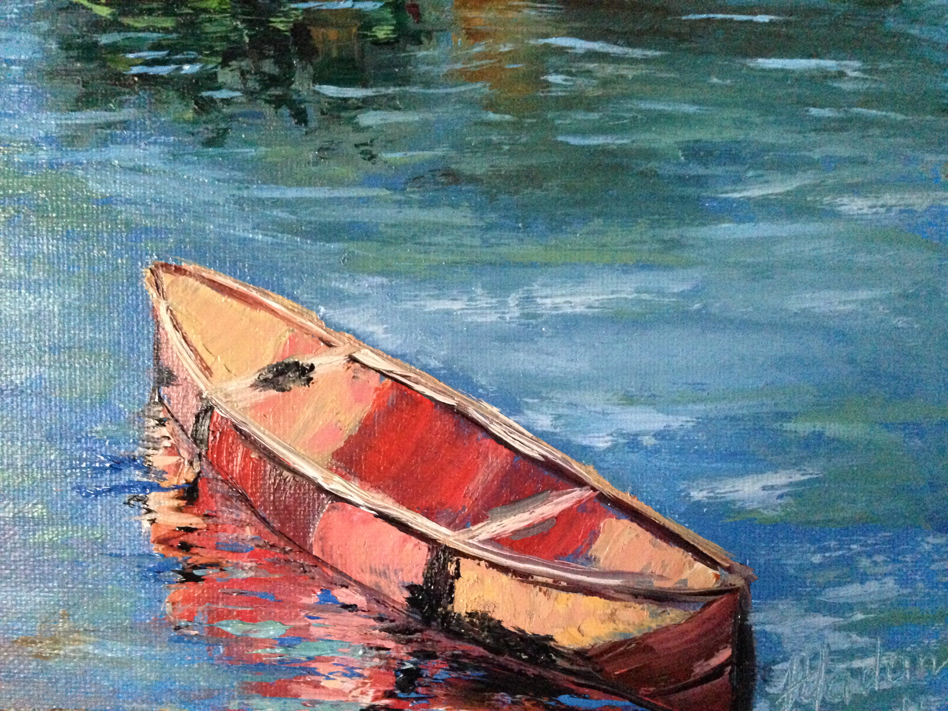 Ruby lake canoeing | I Learn Painting